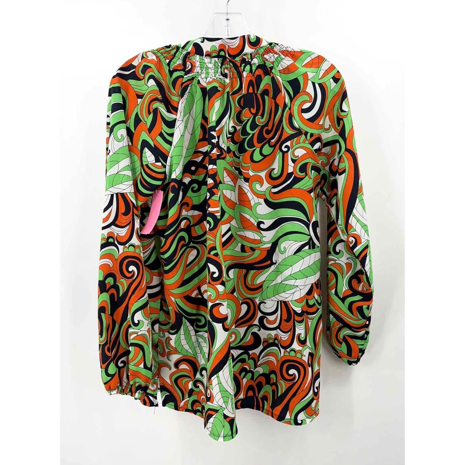 Vintage Pre-Owned Tracy Negoshian Green Size Small Long Sleeve Blouse Size S / US 4 / IT 40 - 3 Thumbnail
