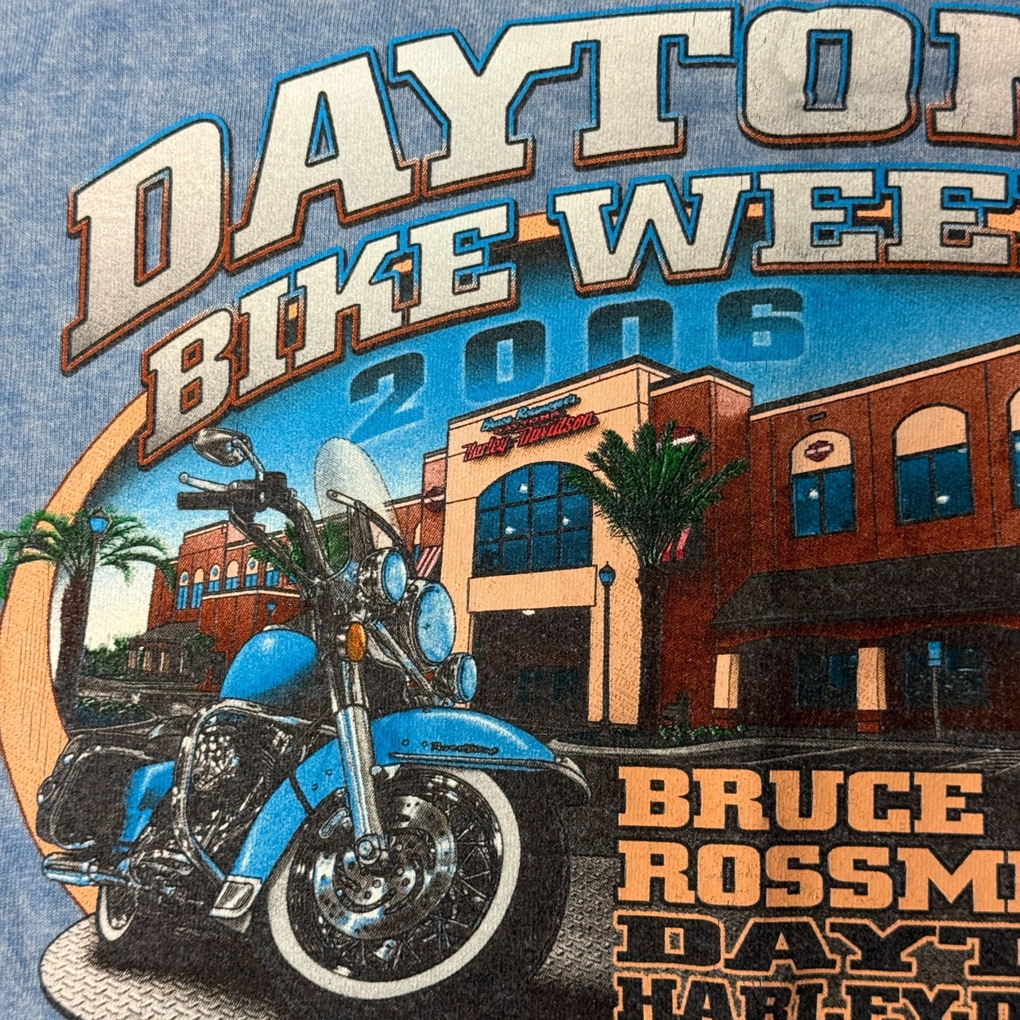 Harley Davidson Motorcycle Holoubek Blue Stonewash Daytona Bike Week T Shirt Size US XL / EU 56 / 4 - 10 Thumbnail