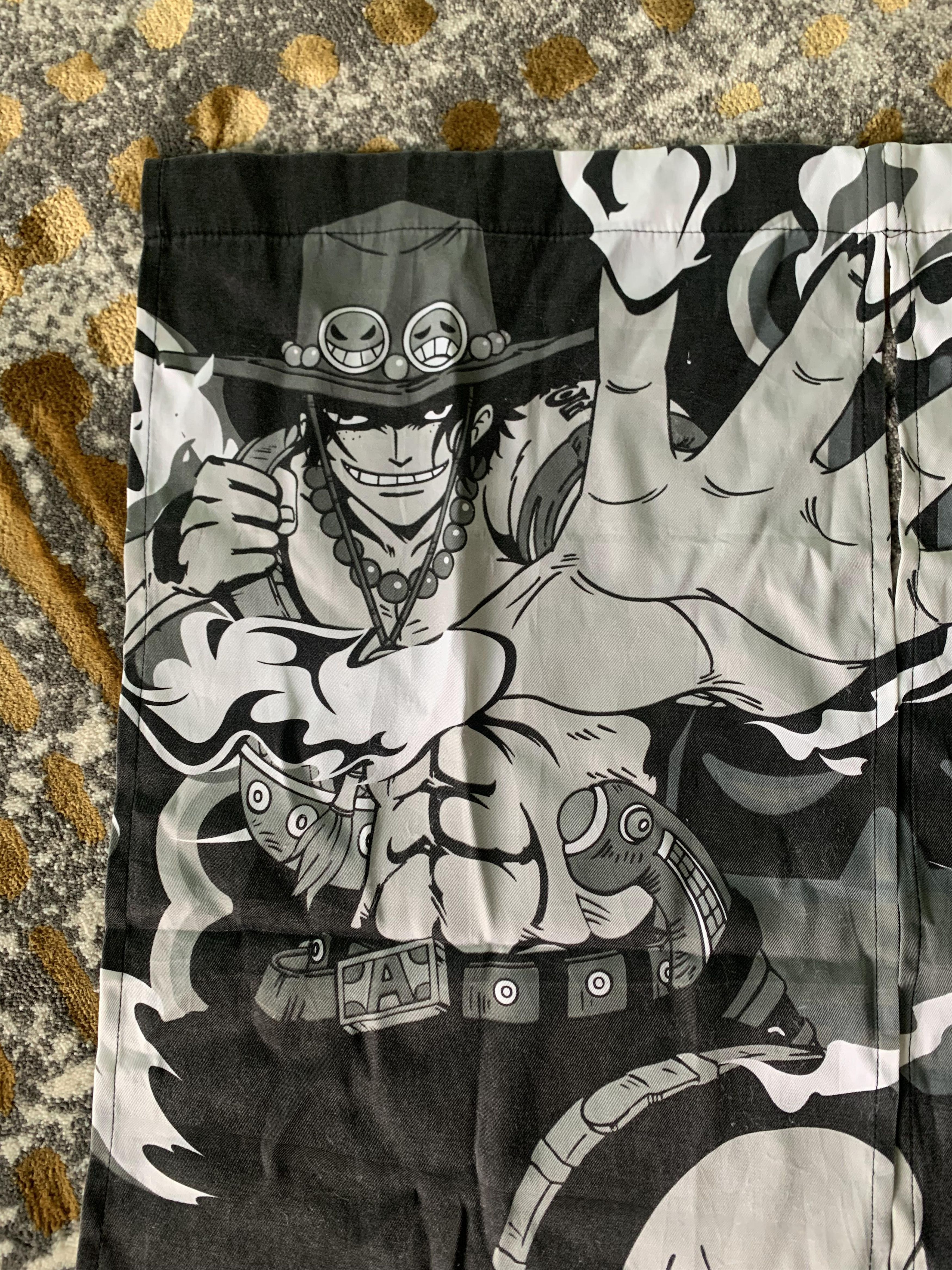 Anime One Piece Luffy Portgas D Ace Monkey D Curtain Size ONE SIZE - 2 Thumbnail
