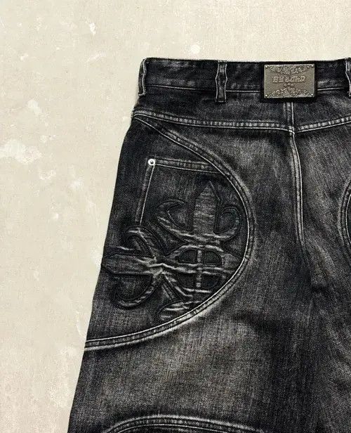 Jean Retro Wash Baggy Embroidered Straight Jeans Size US 32 / EU 48 - 6 Thumbnail