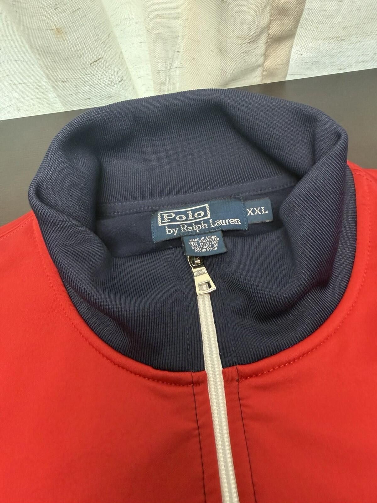 Polo Ralph Lauren Polo Ralph Lauren Men’s XXL Track Jacket Full Zip Navy Red Size US XXL / EU 58 / 5 - 8 Thumbnail