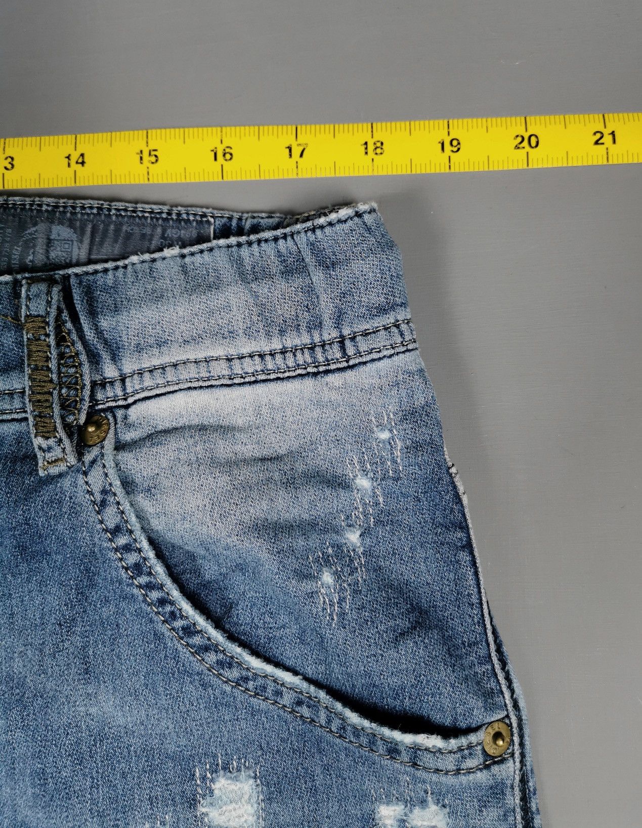 Diesel Distressed Patch Diesel Krooley-Ne Denim Sweat Pants Size US 36 / EU 52 - 13 Thumbnail