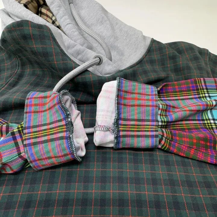 Burberry Burberry Burberry Color Blocked Plaid Hoodie-2507 Size US M / EU 48-50 / 2 - 6 Thumbnail