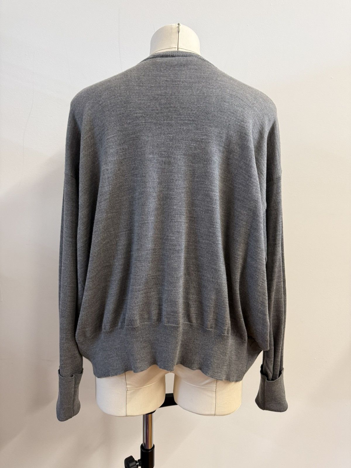 Yves Saint Laurent Vintage YSL Virgin Wool Crewneck Sweater-Oversized Dolman Size M / US 6-8 / IT 42-44 - 3 Thumbnail