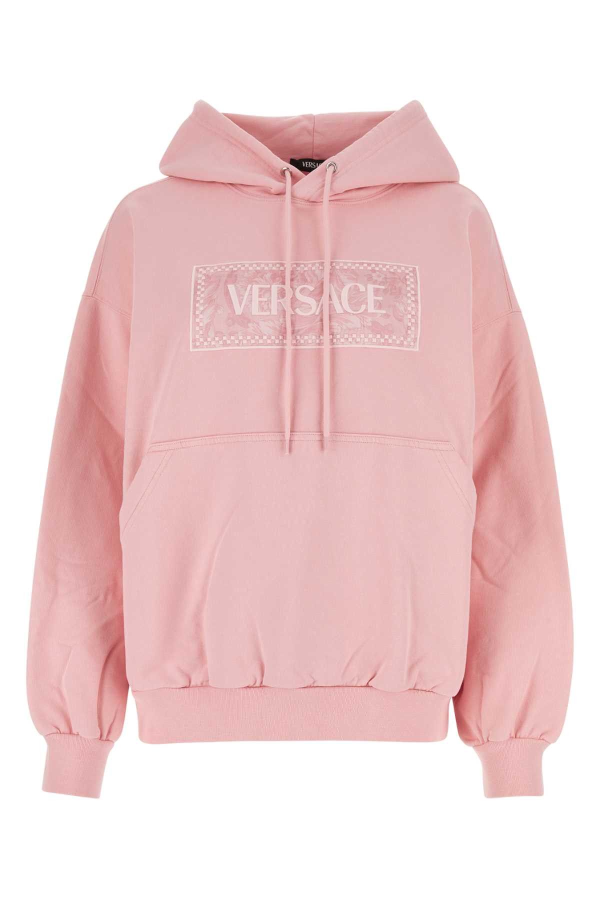 image of Versace Pink Cotton Sweatshirt, Women's (Size Small)