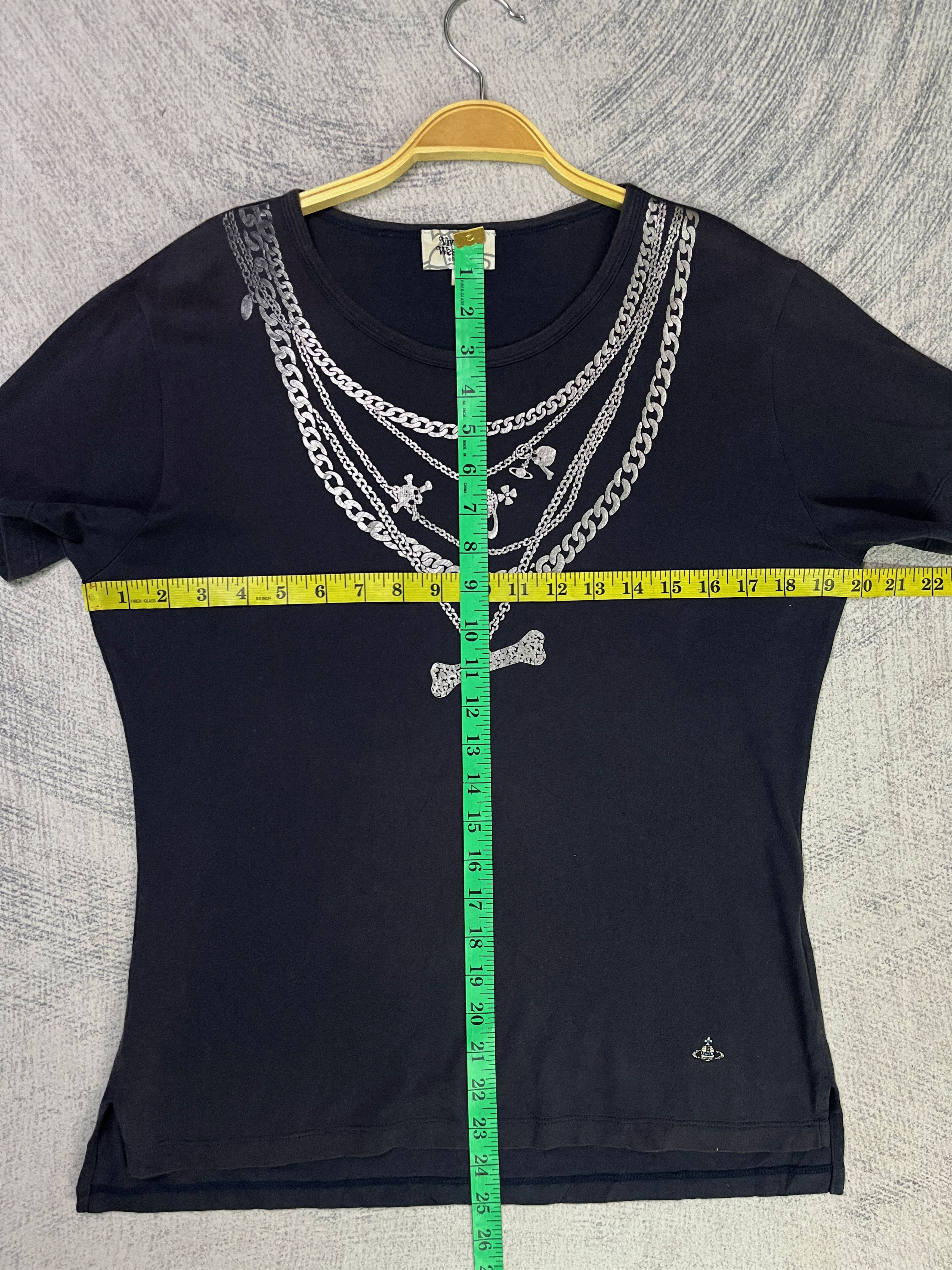 Vivienne Westwood Vivienne Westwood Chain & Bone Graphic Tshirt Size US M / EU 48-50 / 2 - 10 Thumbnail