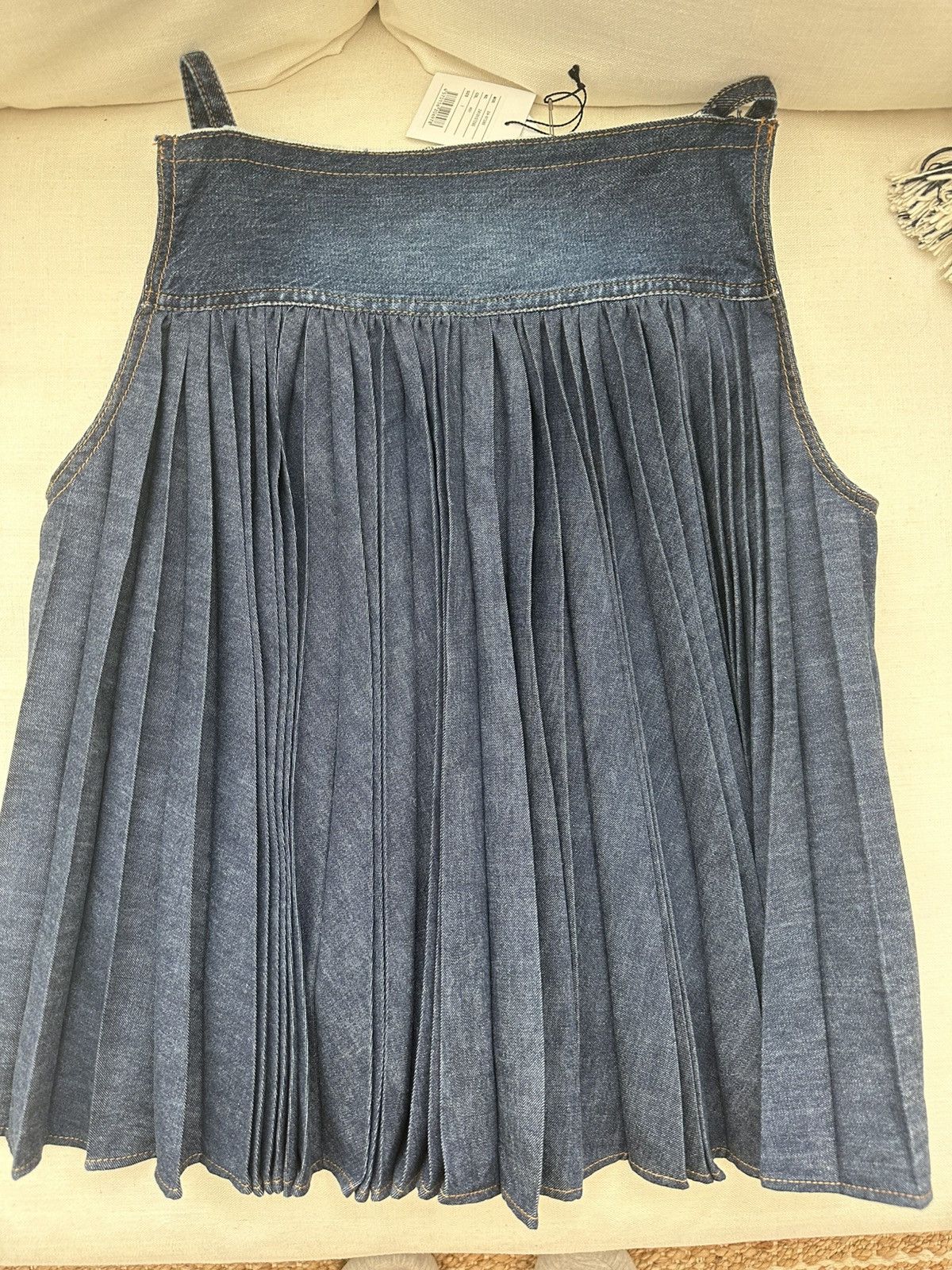 Sacai Sacai Denim Camisole Women Shirt Size S / US 4 / IT 40 - 9 Thumbnail