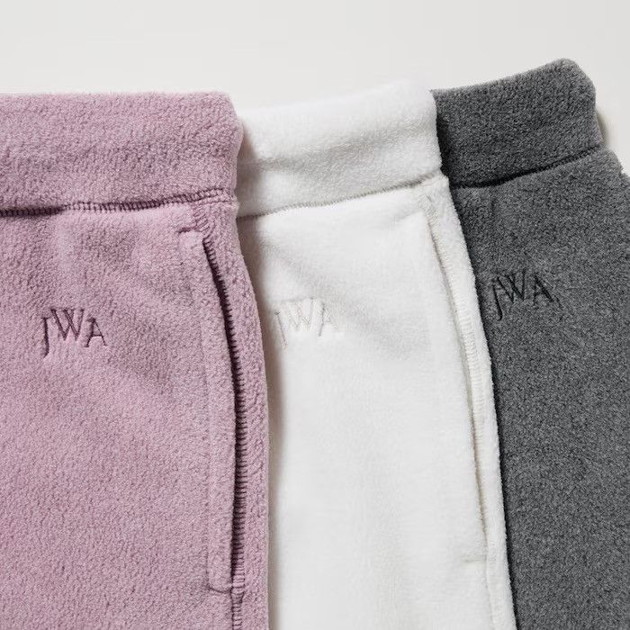 JW Anderson × Uniqlo Small JW Anderson White Fleece Pants Sherpa Joggers Size US 28 / EU 44 - 11 Thumbnail