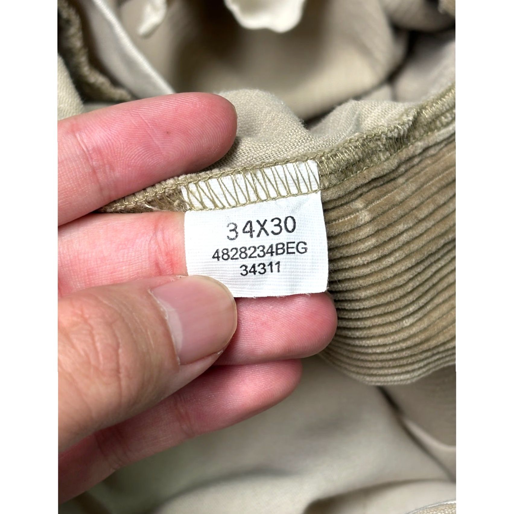 Polo Ralph Lauren VINTAGE Polo Sport Ralph Lauren Corduroy Pants Tan Straight Fit Mens 34x30 Beige Khakis Casual Vintage Mens Pants Size US S / EU 44-46 / 1 - 7 Thumbnail