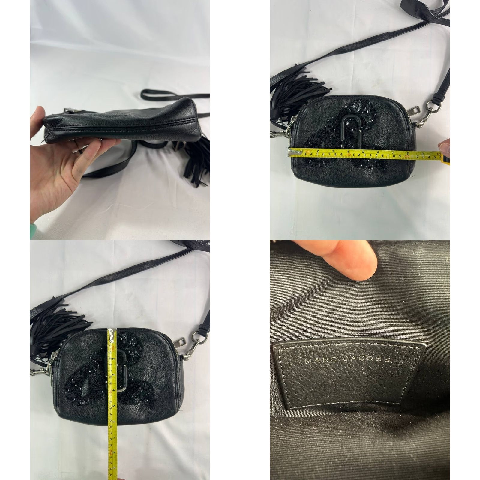 Marc Jacobs Marc Jacobs Snapshot Leather Crossbody Bag Black Womens Crossbody Bag Size ONE SIZE - 8 Thumbnail