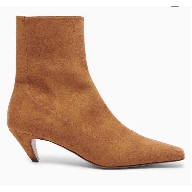 Stella McCartney NWOT: STELLA MCCARTNEY Spur Vegan Suede Ankle Booties Size US 9.5 / IT 39.5 - 1 Thumbnail