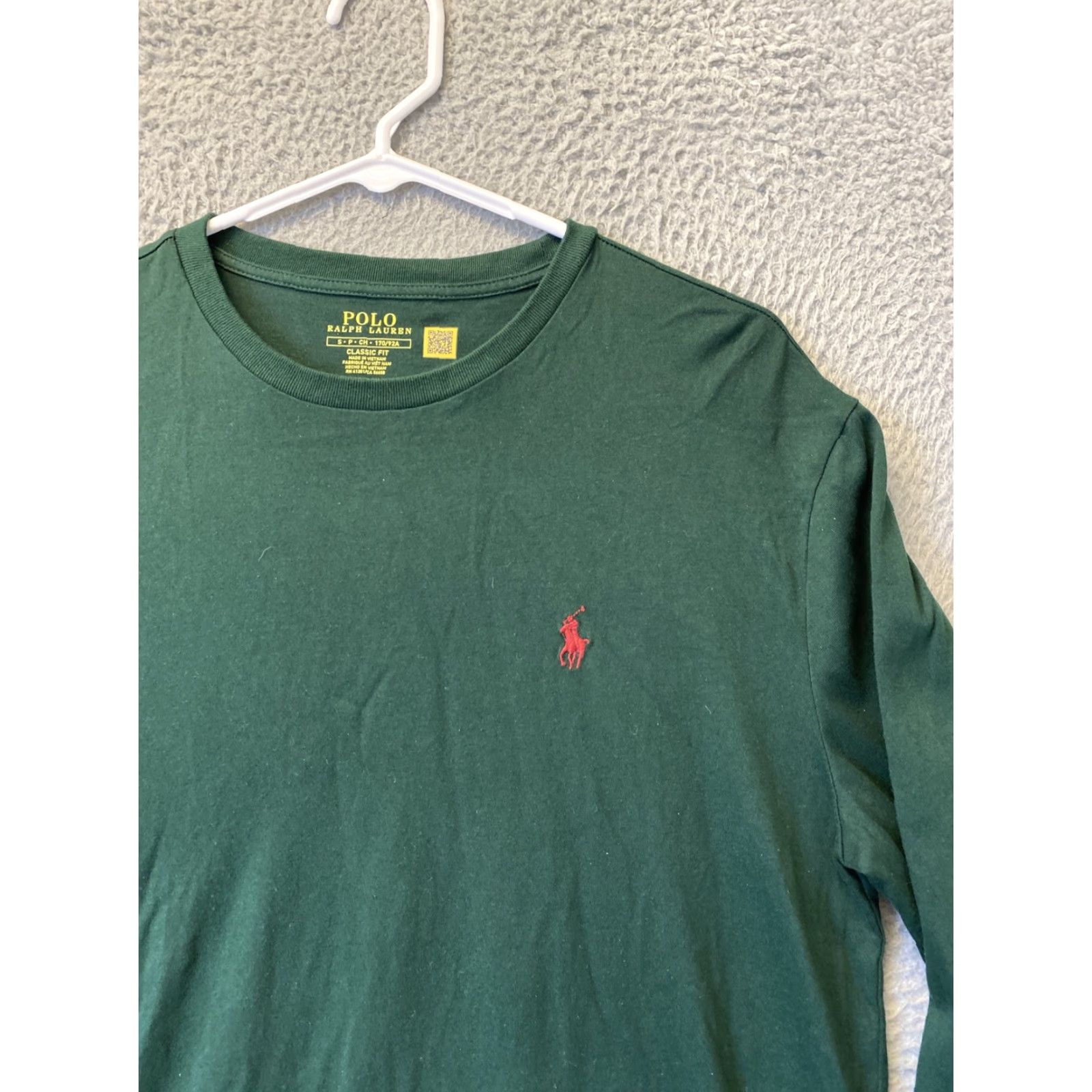 Polo Ralph Lauren Polo Ralph Lauren Long Sleeve Shirt Adult Small Crew Neck Tee Green 41-68 Mens Classic Logo Size US S / EU 44-46 / 1 - 2 Thumbnail