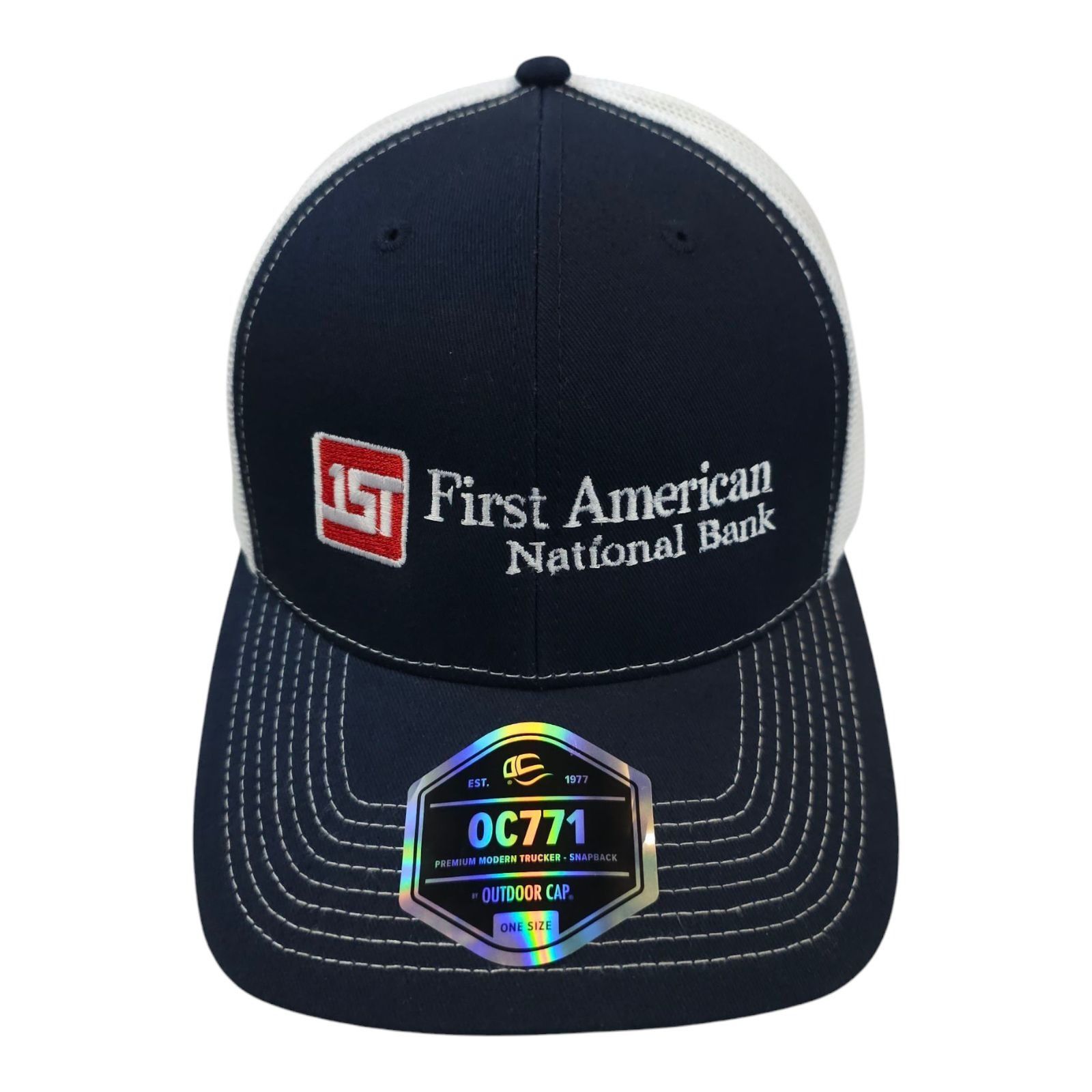 Other First American National Bank Mesh Snapback Cap Trucker Hat Size ONE SIZE - 9 Thumbnail
