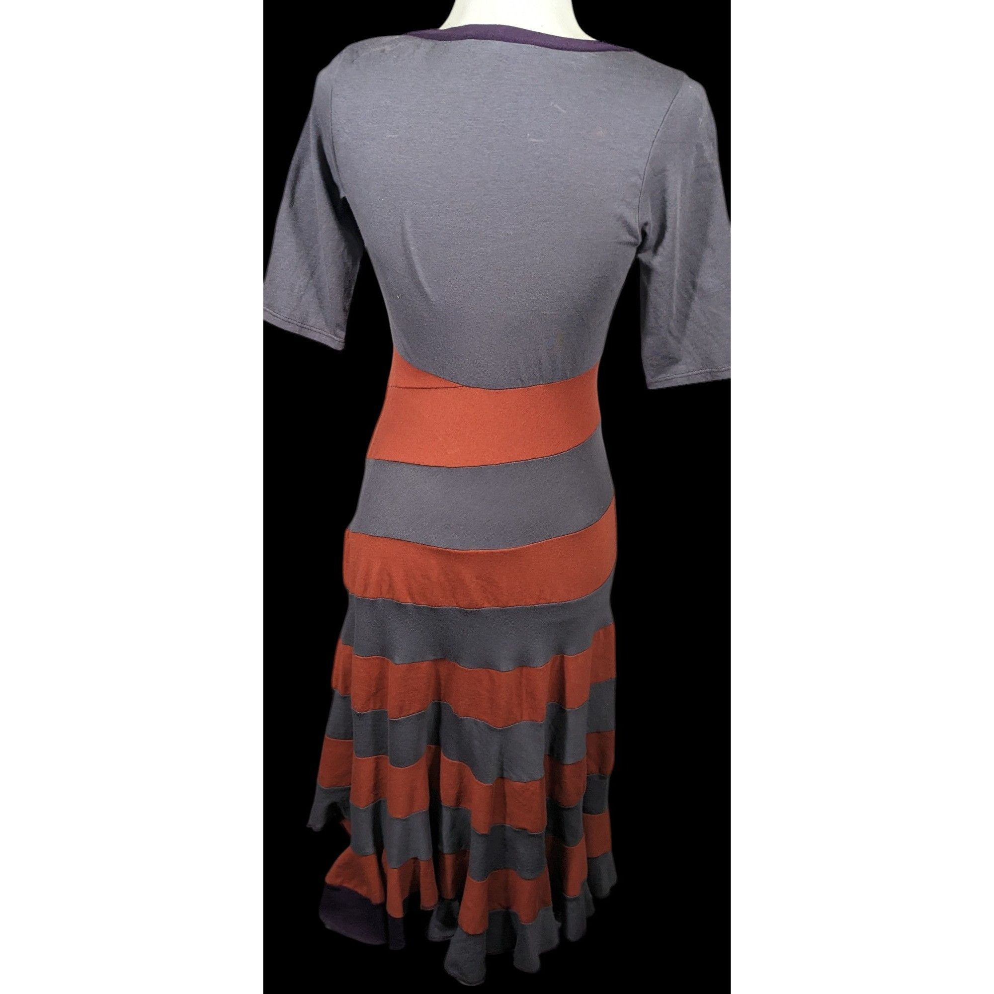 Other Aimee G Grub Asymmetrical Striped Midi Dress Size XS Size XS / US 0-2 / IT 36-38 - 2 Thumbnail