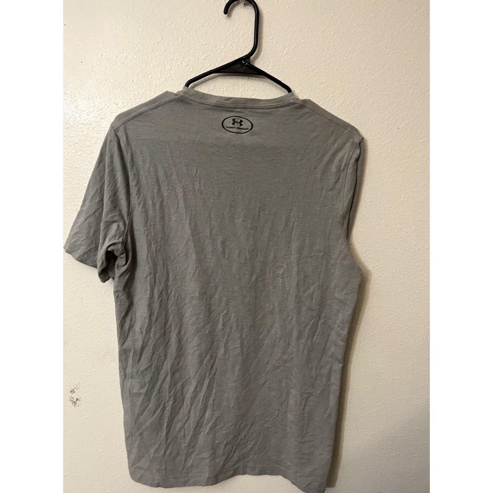 Under Armour Under Armour T-Shirt Mens S Gray Short Sleeve Freedom Home Of Brave Graphic Shirt Mens Short Sleeve Gray Under Armour - Patriotic USA Bird Theme Size US S / EU 44-46 / 1 - 3 Thumbnail