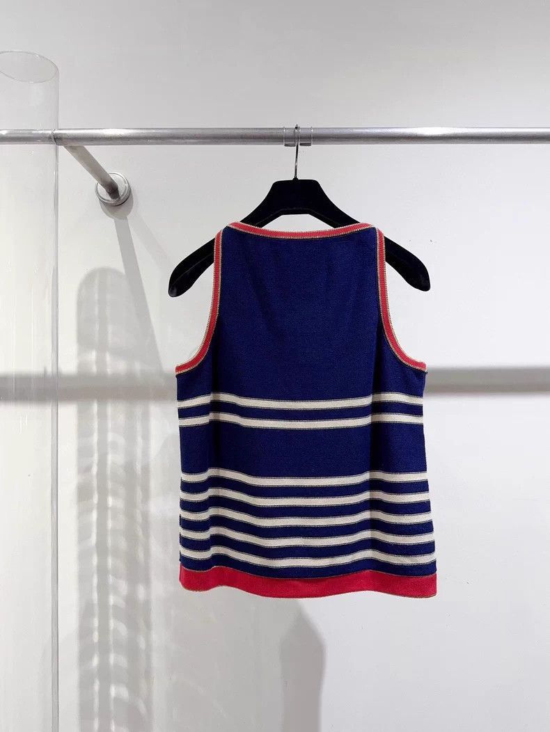 Gucci Gucci Anchor Striped Tank Top-2506 Size L / US 10 / IT 46 - 2 Thumbnail