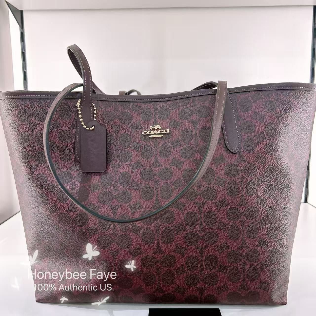 Coach City Tote Bag In Signature Canvas CV976 Size ONE SIZE - 1 Thumbnail