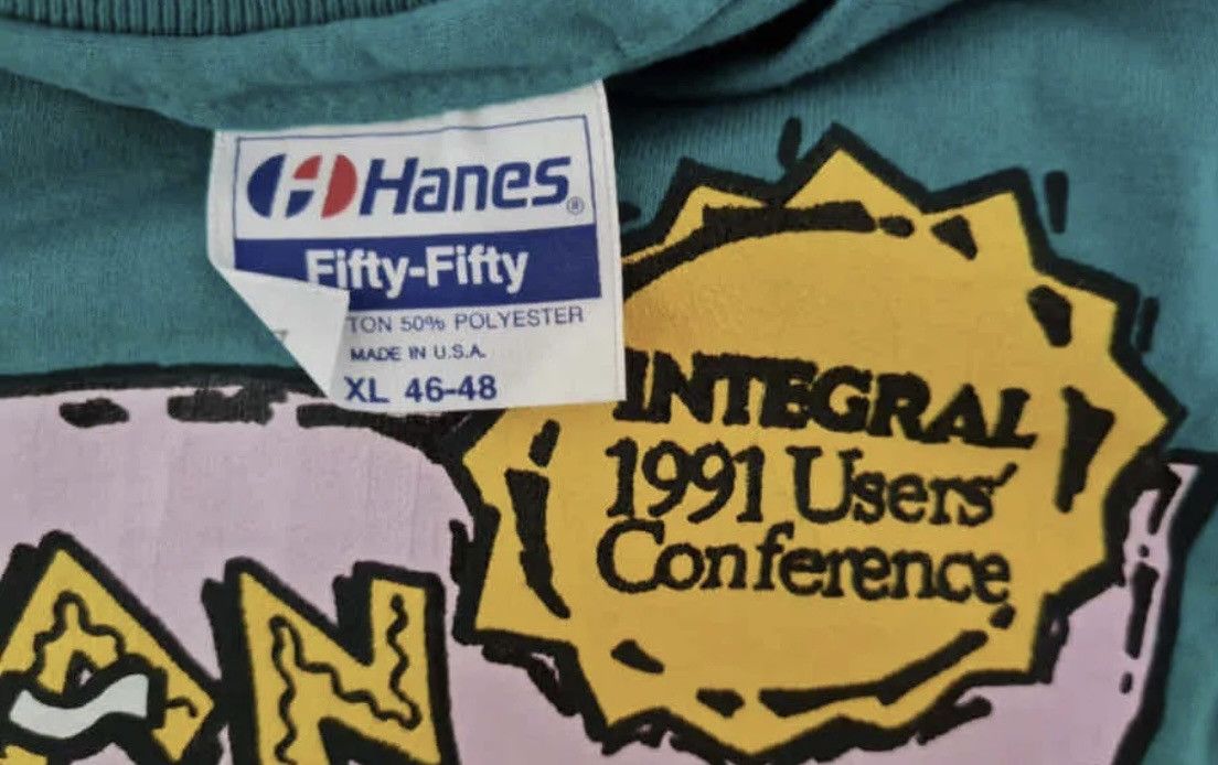 Vintage Hanes San antonio fun walk Vintage geek t shirt computers XL Size US XL / EU 56 / 4 - 7 Thumbnail