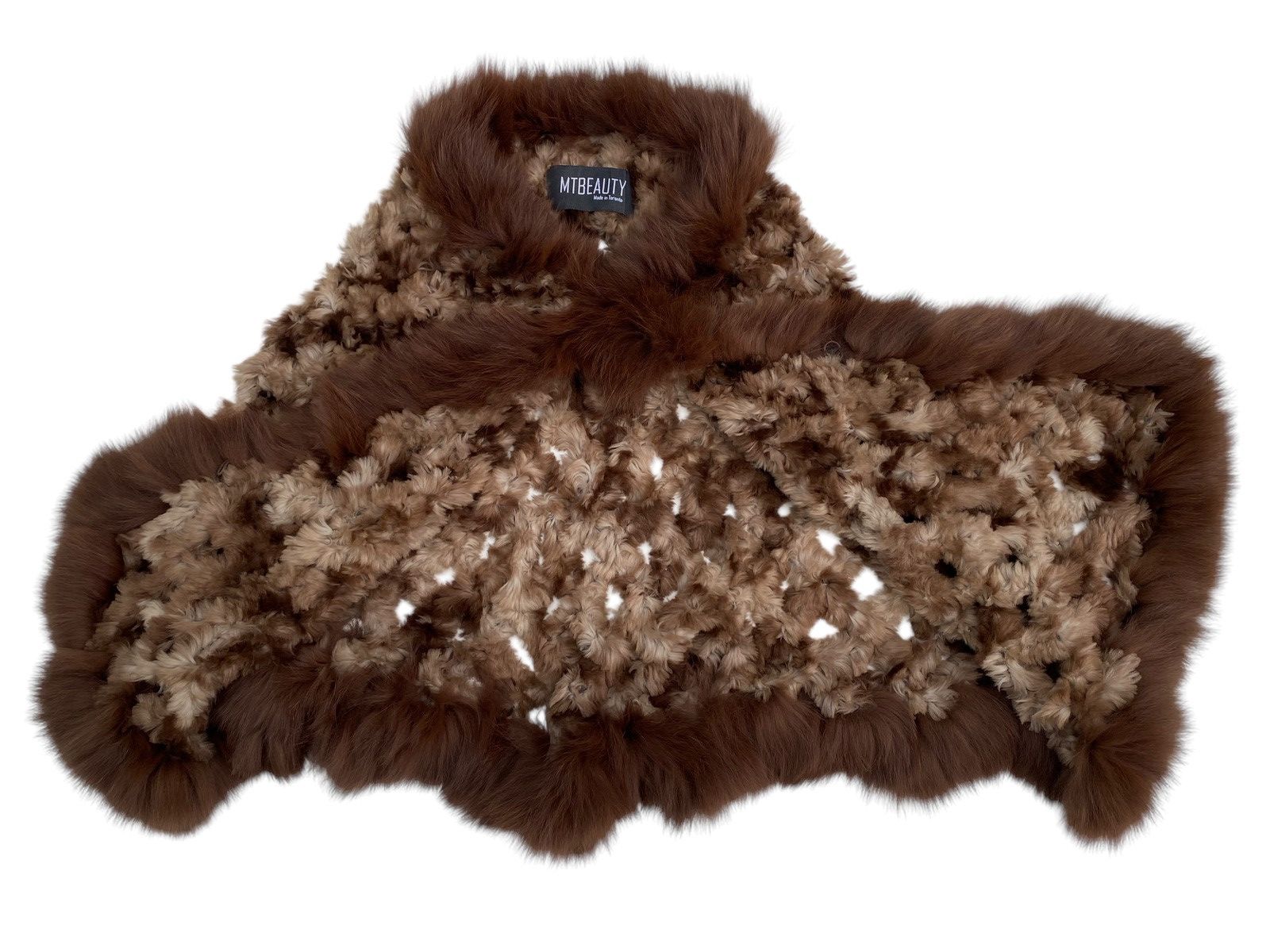 Vintage MTBEAUTY Fur Cape Winter Size L / US 10 / IT 46 - 2 Thumbnail