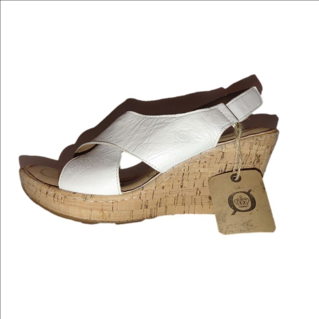 Born Born Jenni Leather Cork Platform Sandals Size 9M NWT Size US 9 / IT 39 - 1 Thumbnail