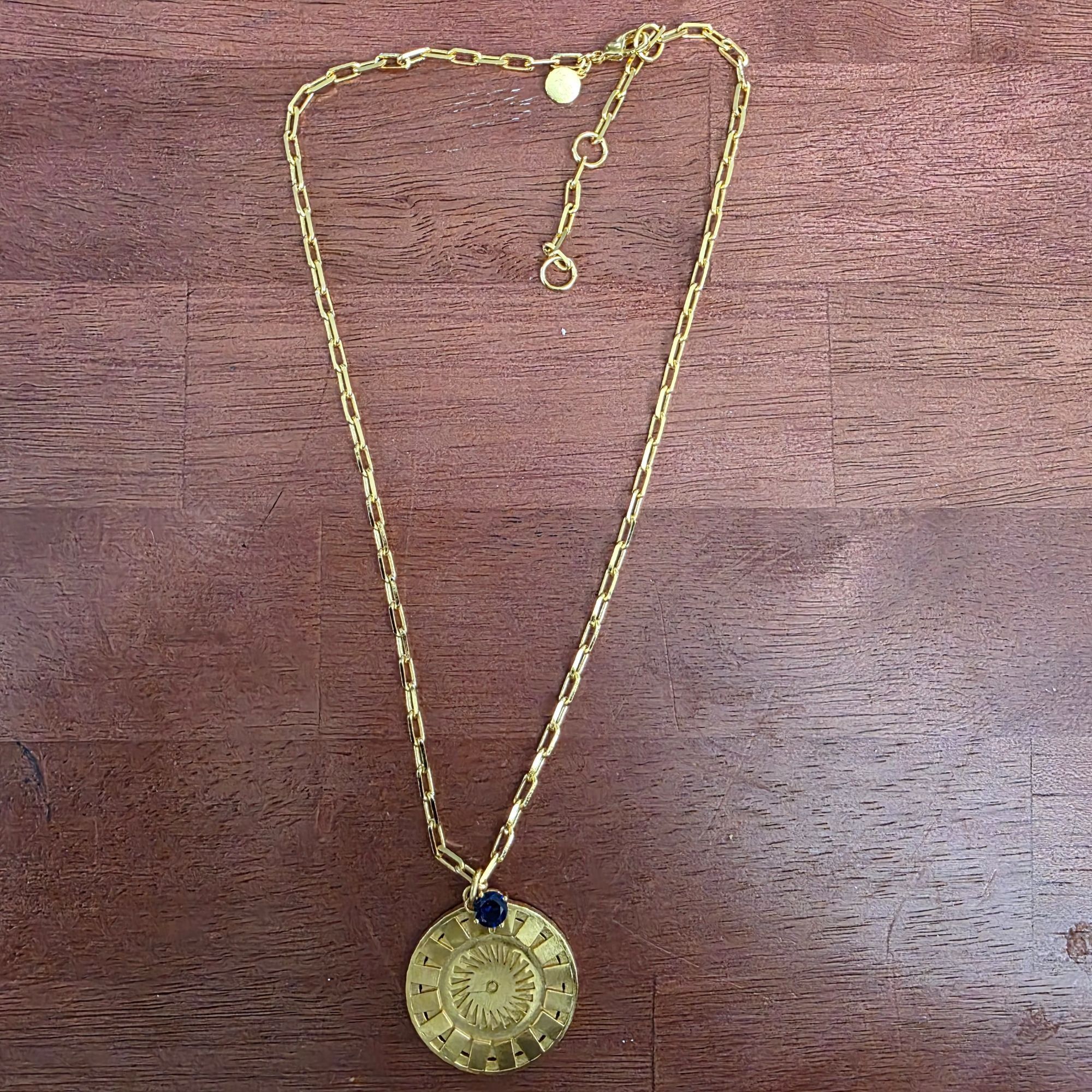 Other Honey Minx Radiant Sun Charm Necklace Sapphire Gold Plated B Size ONE SIZE - 9 Thumbnail