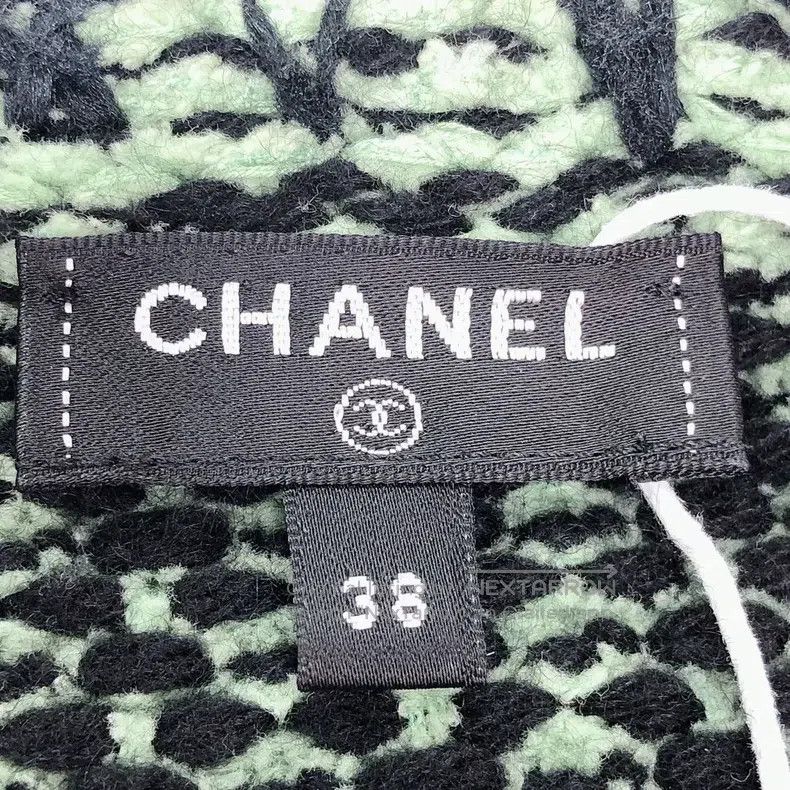 Chanel Chanel 21P black and green cashmere knitted cardigan coat Size XS / US 0-2 / IT 36-38 - 6 Thumbnail