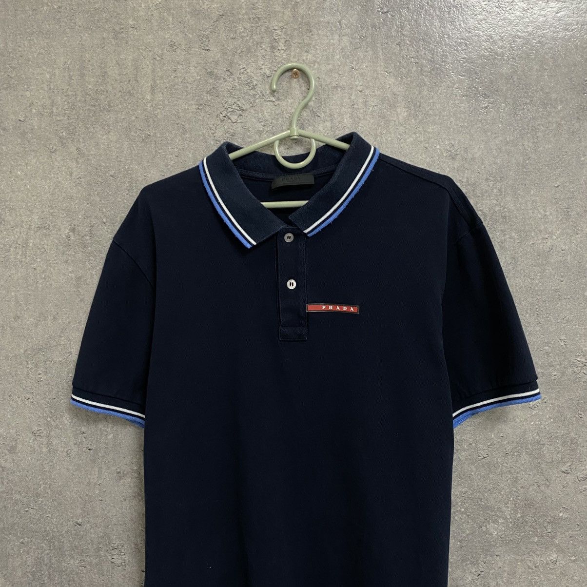 Prada Prada Polo T-Shirt Red Tab Size US XL / EU 56 / 4 - 4 Thumbnail