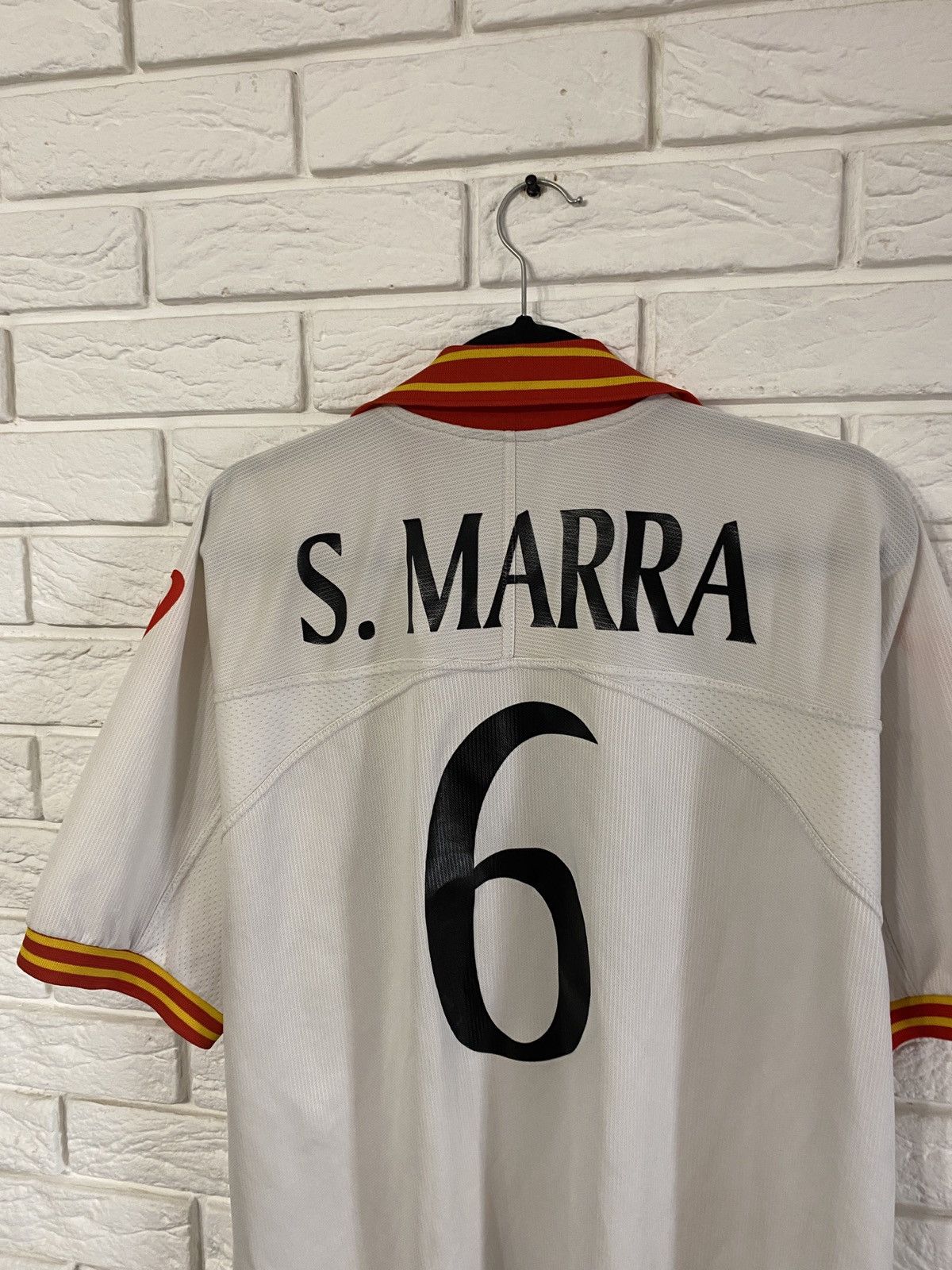 Asics Vintage ASICS ACR Messina Away Jersey - S. Marra #6 -2001/02 Size US XL / EU 56 / 4 - 9 Thumbnail