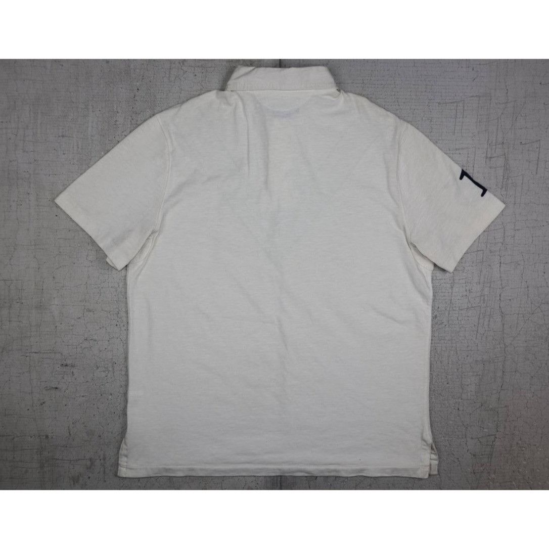 Polo Ralph Lauren Vintage Polo RL Men's L White Football Club Polo 90s Cotton Size US L / EU 52-54 / 3 - 5 Thumbnail