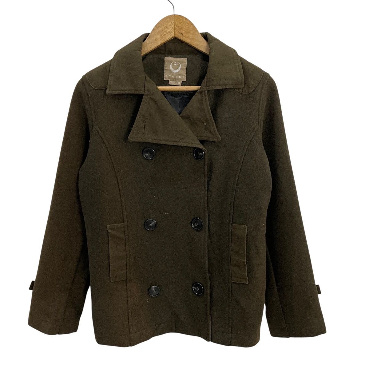 Stussy Vintage 90s Stussy Wool Jacket Size L / US 10 / IT 46 - 1 Thumbnail