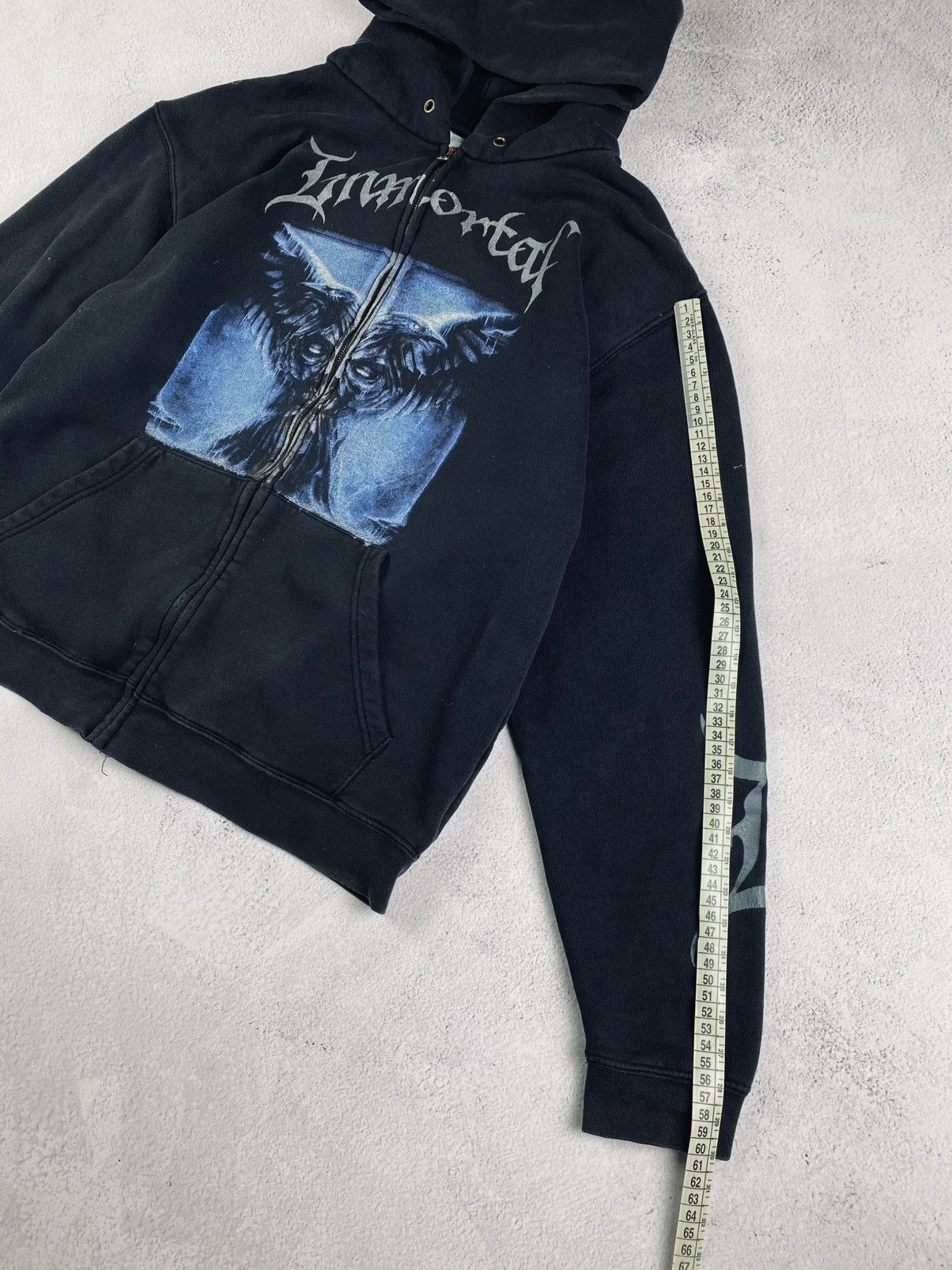 Fruit Of The Loom Vintage Immortal "All Shall Fall" Zip Hoodie , black, size M Size US M / EU 48-50 / 2 - 11 Thumbnail