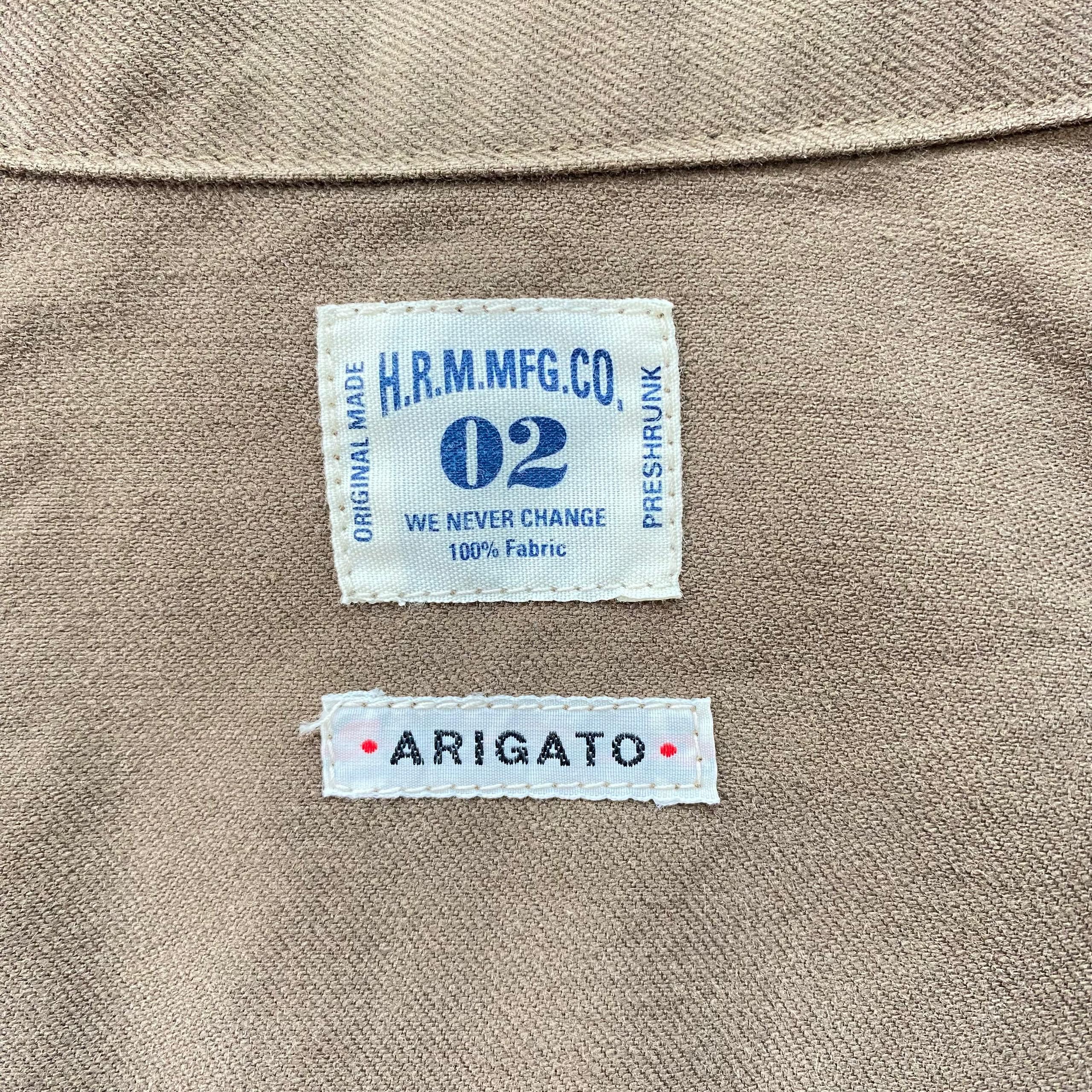 Japanese Brand Vintage HRM Union Made Arigato Workwear Jacket Size US L / EU 52-54 / 3 - 8 Thumbnail
