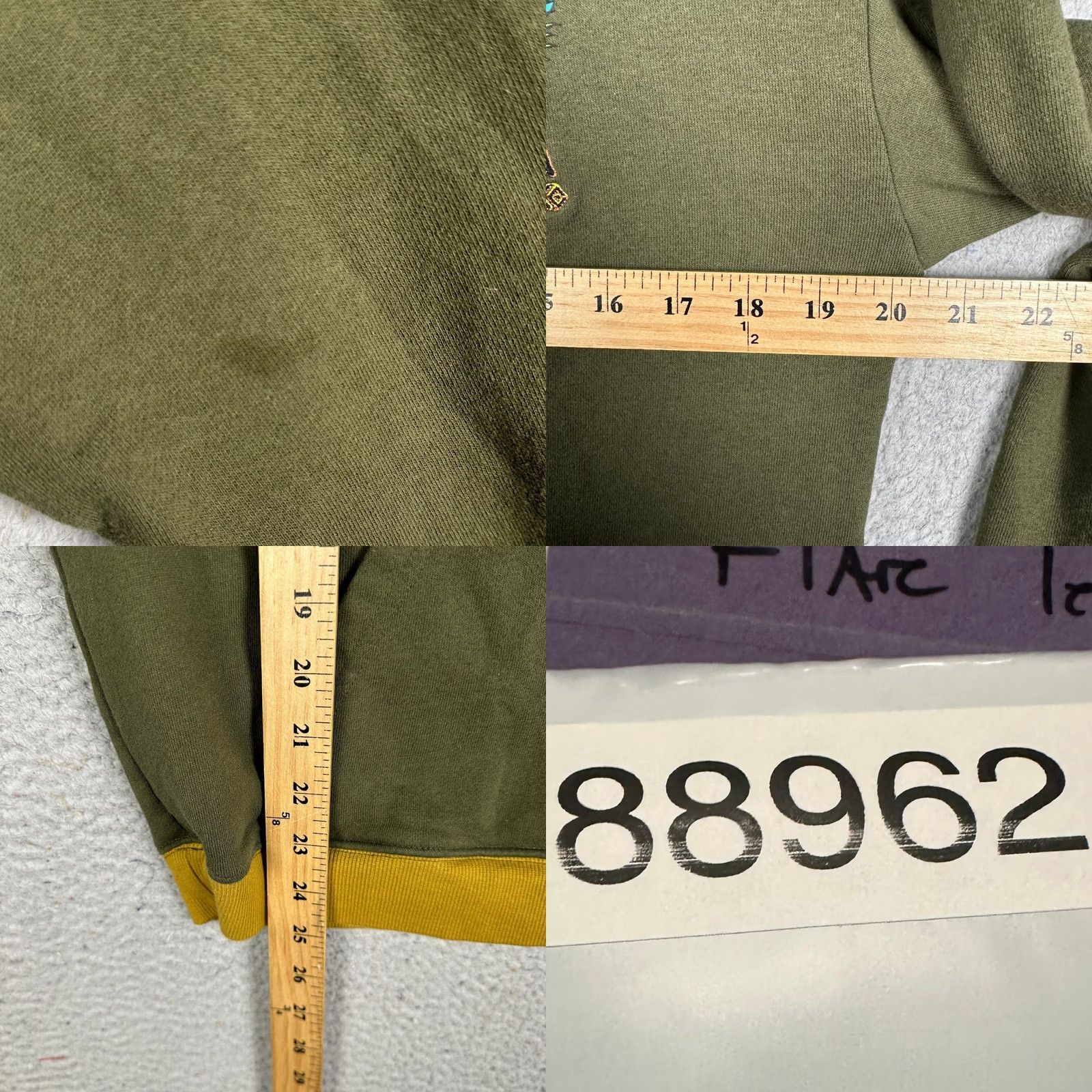 Disney Disney Sweatshirt Hoodie Mens S Olive Green Lion King Hakuna Matata Graphic Print Embroidered Pockets Hooded Pullover Size US S / EU 44-46 / 1 - 8 Thumbnail