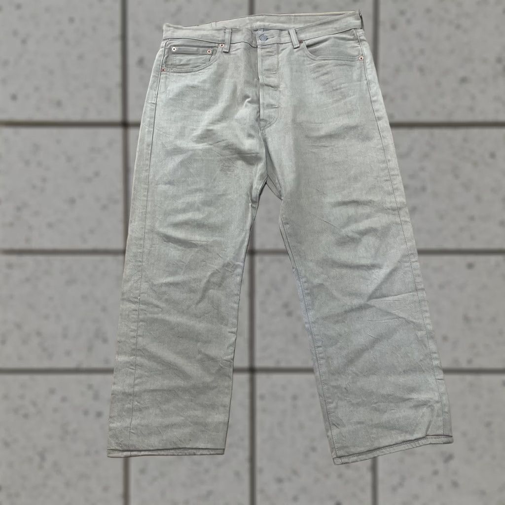 Levi's VINTAGE Levi’s 501 Jeans Men’s 36x27 Button Fly Denim Straight Brown 5-Pocket Grunge Logo 90s City Cowboy Classic Size US 36 / EU 52 - 1 Thumbnail