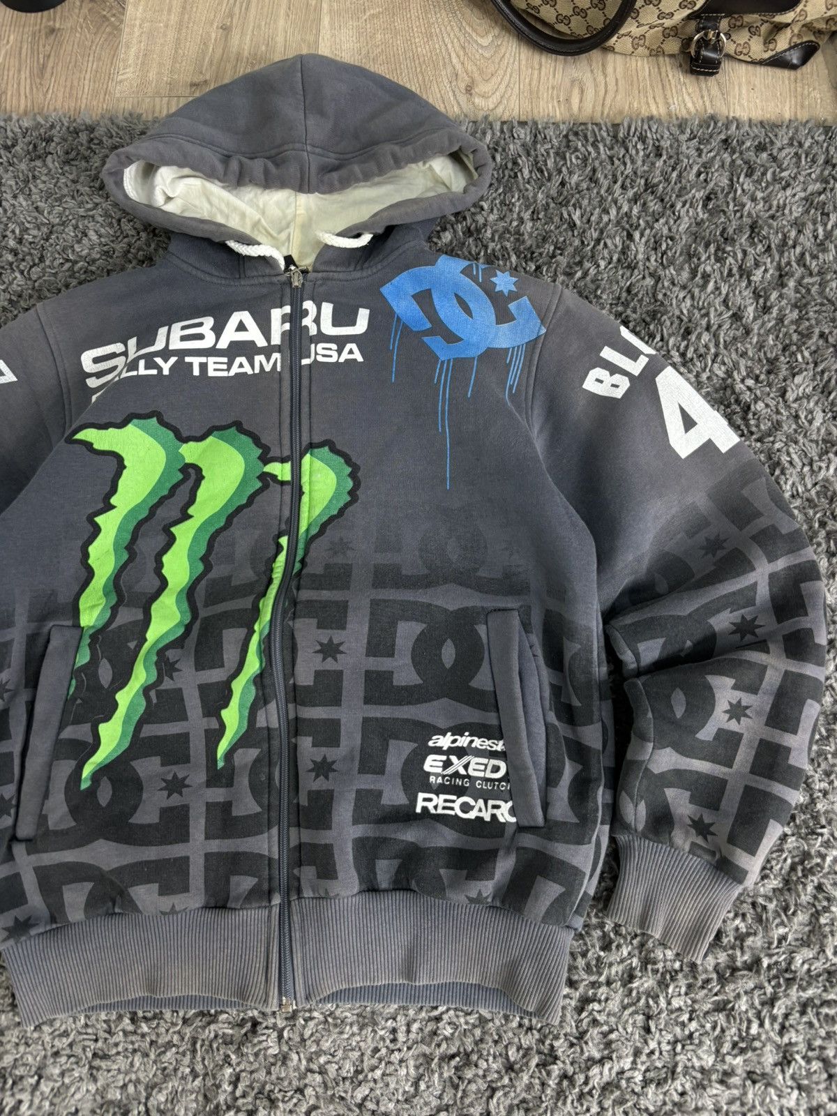 DC × Japanese Brand Vintage Boxy DC Subaru Racing Zip Hoodie Monster NASCAR Y2K Size US S / EU 44-46 / 1 - 4 Thumbnail