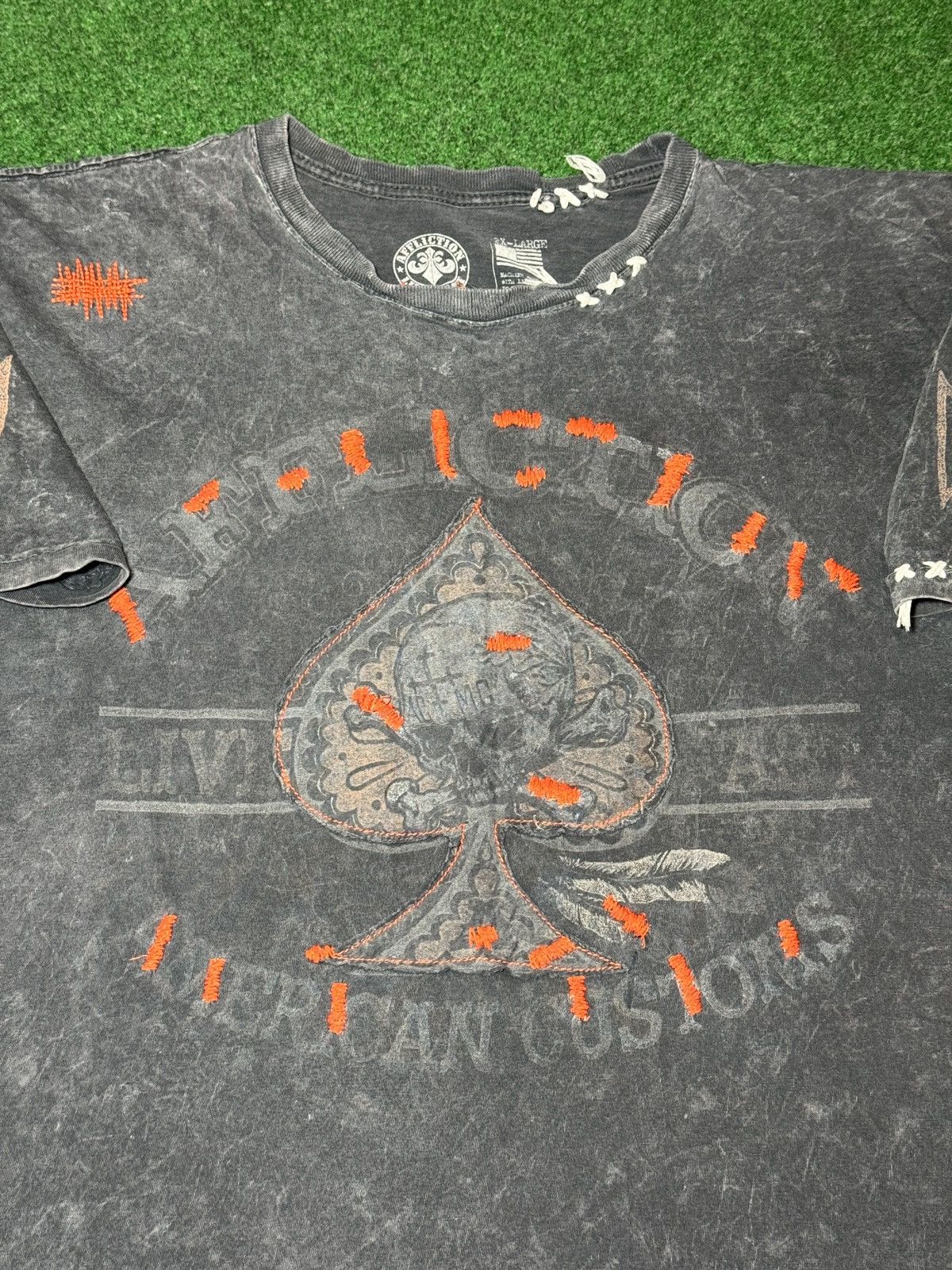 Affliction Y2K Affliction Skull Biker Chopper 2XL Grunge Faded T Shirt Size US XXL / EU 58 / 5 - 4 Thumbnail