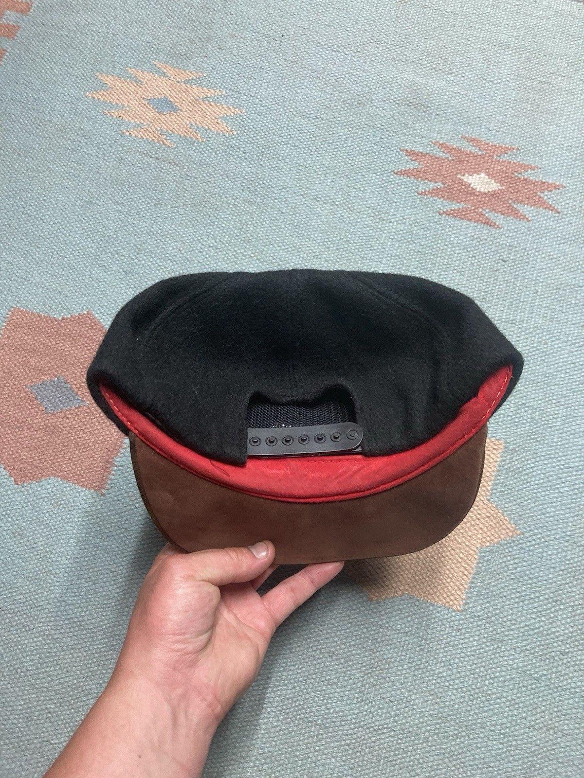 Vintage SnapBack hat wool adventure bound sports club leather suede Size ONE SIZE - 5 Thumbnail