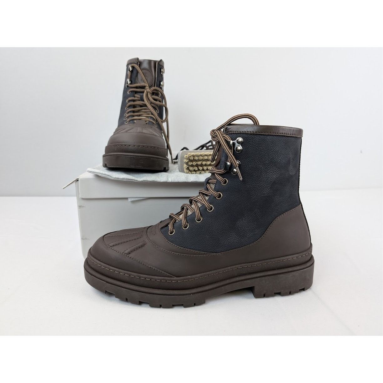 Brunello Cucinelli o1rshd1 Boots in Black/Brown Size US 9 / EU 42 - 20 Thumbnail
