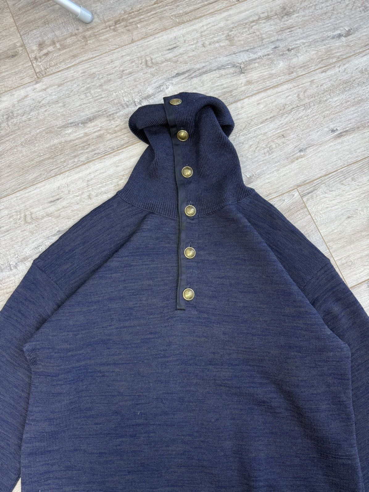 Burberry Prorsum Burberry Prorsum Wool Fall 2010 Button Turtleneck Sweater Size US L / EU 52-54 / 3 - 5 Thumbnail