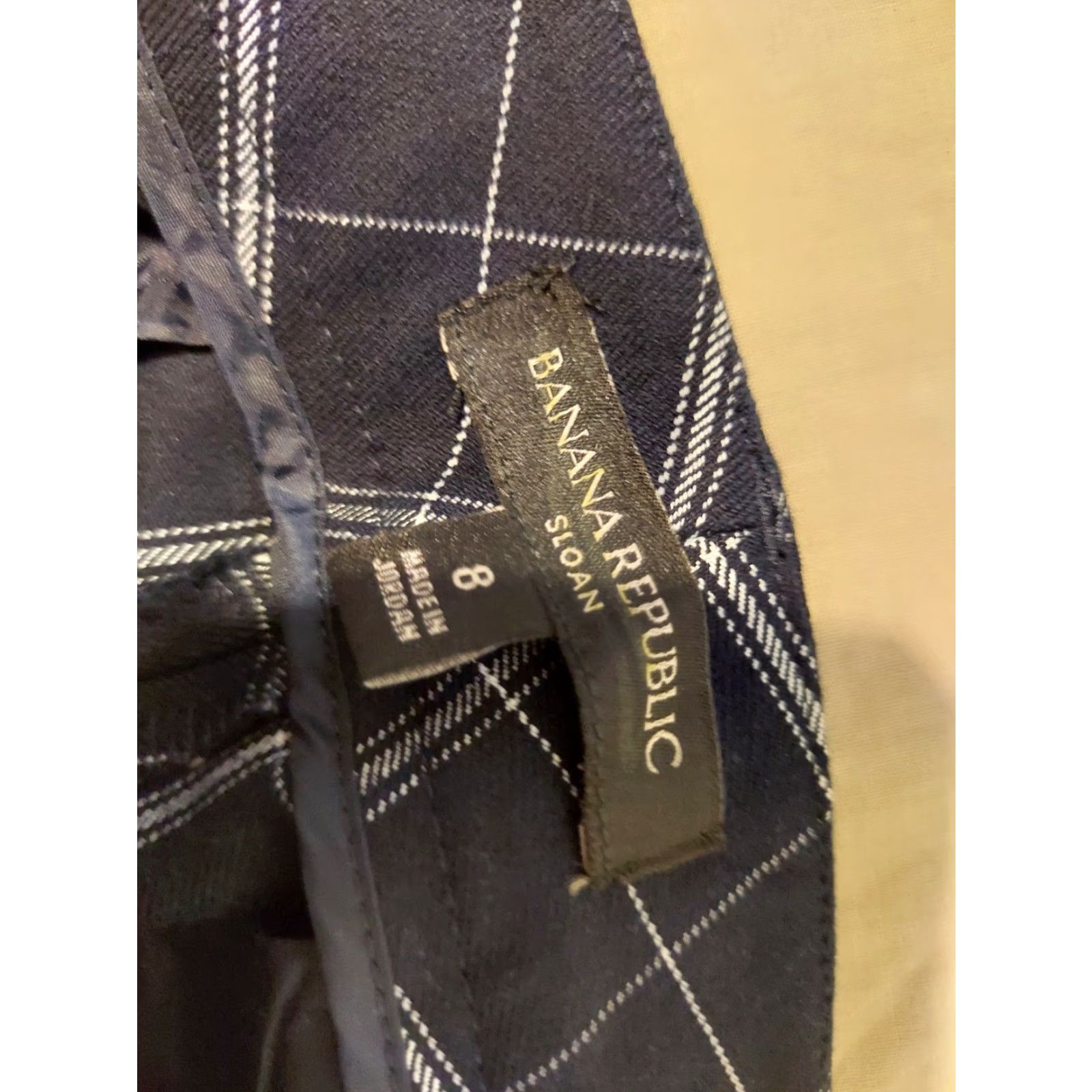 Banana Republic Womens Banana Republic Dress Pants 8 Navy Blue Cotton Chino Trouser Pants Shirt? Size 30" / US 8 / IT 44 - 3 Thumbnail