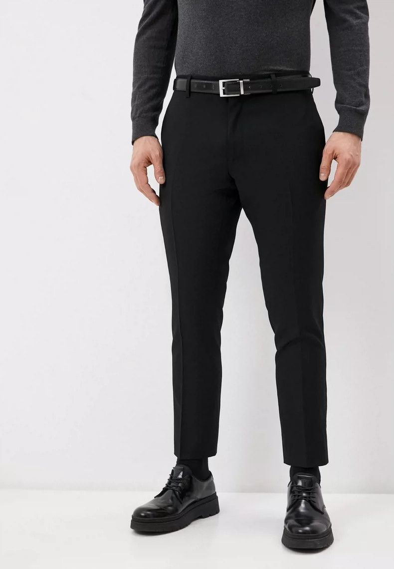 Burberry Burberry Wool Casual Black Trousers-yf Size US 36 / EU 52 - 1 Thumbnail