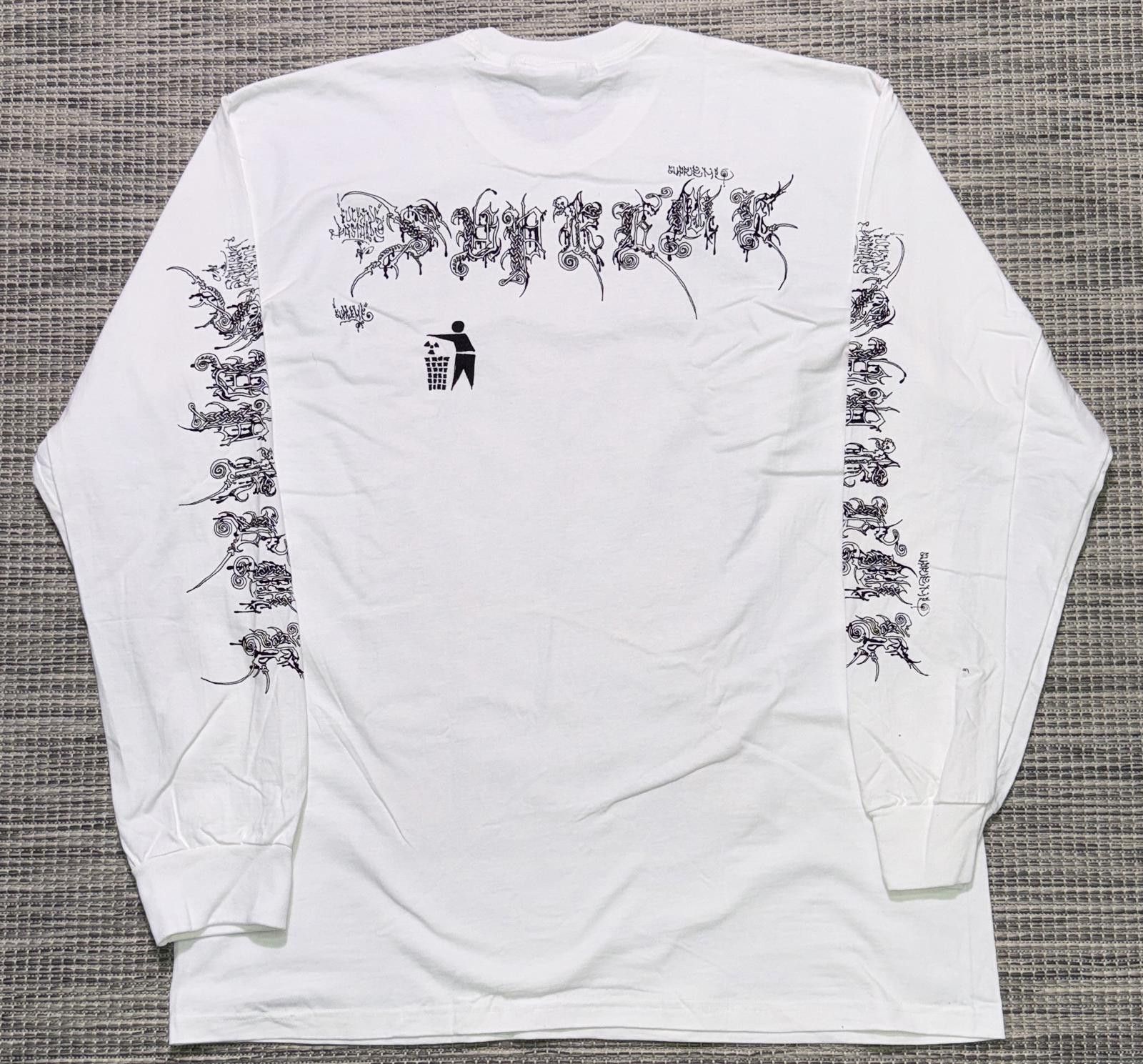 Supreme Supreme White/Orange Wombat Men's Long Sleeve Size US XL / EU 56 / 4 - 3 Thumbnail