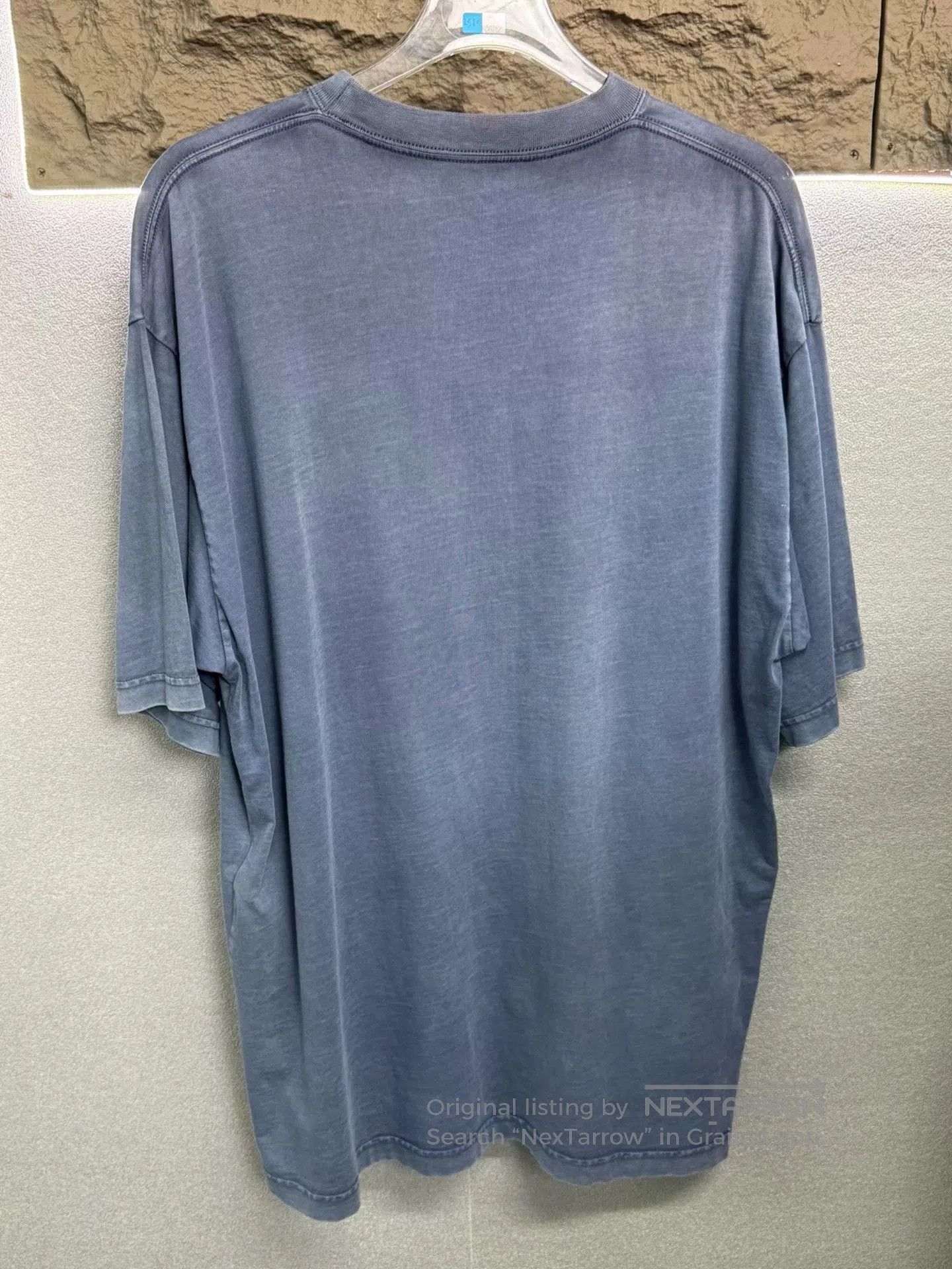 Balenciaga Balenciaga Distressed Light Blue T-Shirt. Size US M / EU 48-50 / 2 - 2 Thumbnail
