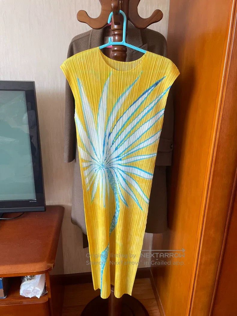 Issey Miyake Issey Miyake Palm Tree Print Dress Size M / US 6-8 / IT 42-44 - 3 Thumbnail
