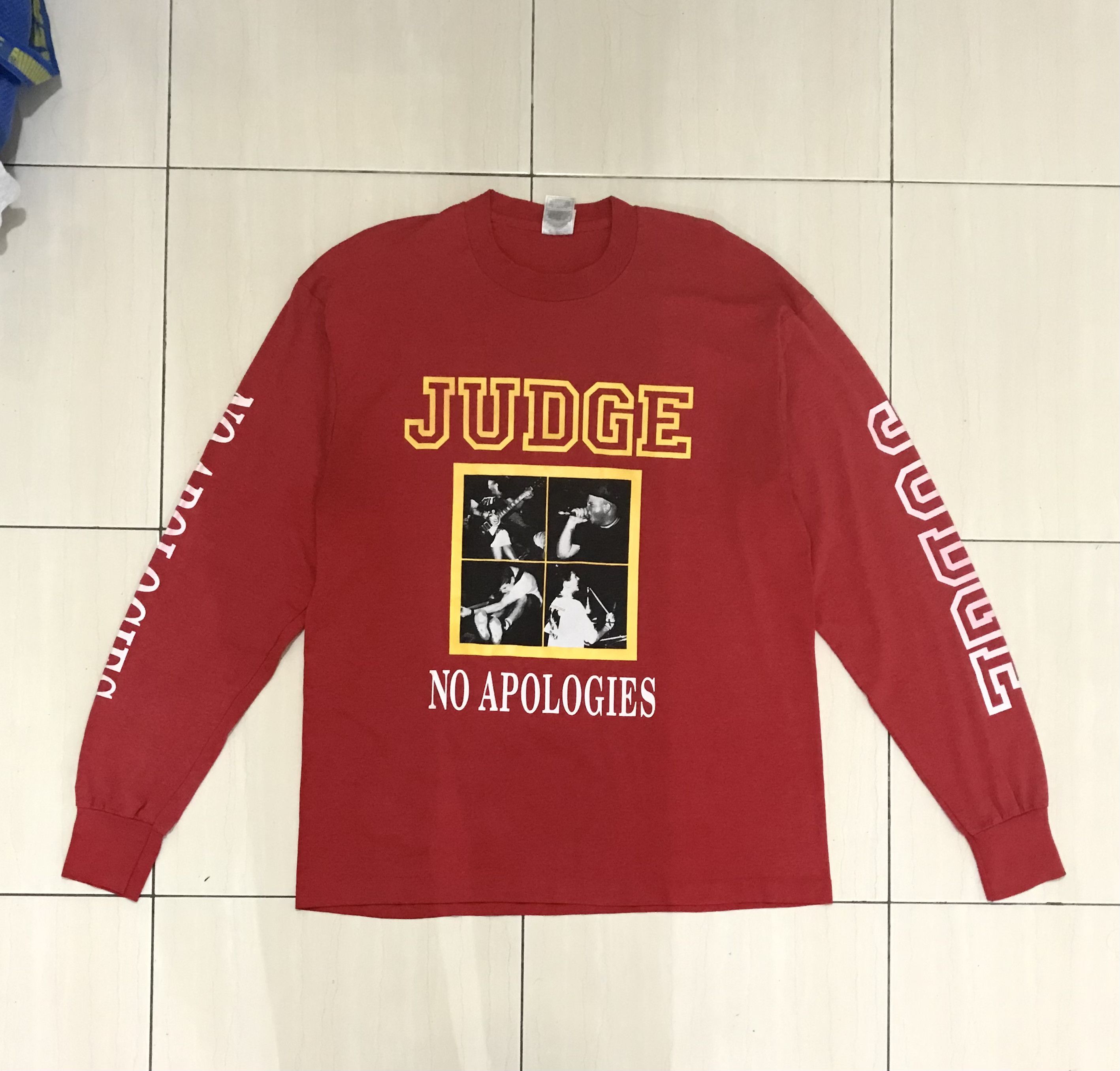 Band Tees × Vintage 🔥Y2K Judge "NO APOLOGIES" hardcore punk band tees Size US XL / EU 56 / 4 - 1 Thumbnail