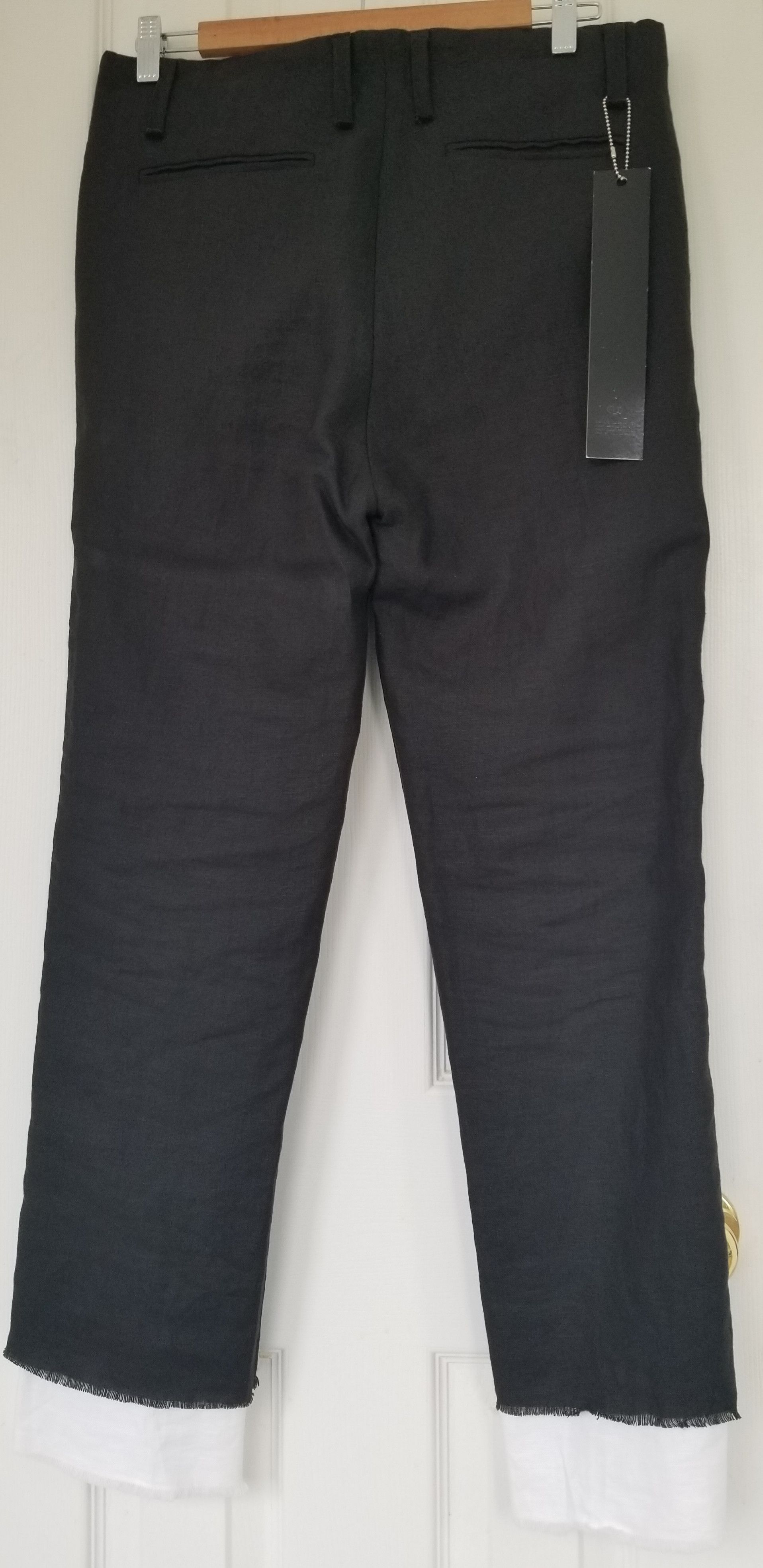 Odyn Vovk Odyn Vovk Double Layer Linen Ann Black White Demeulemeester Size US 30 / EU 46 - 4 Thumbnail