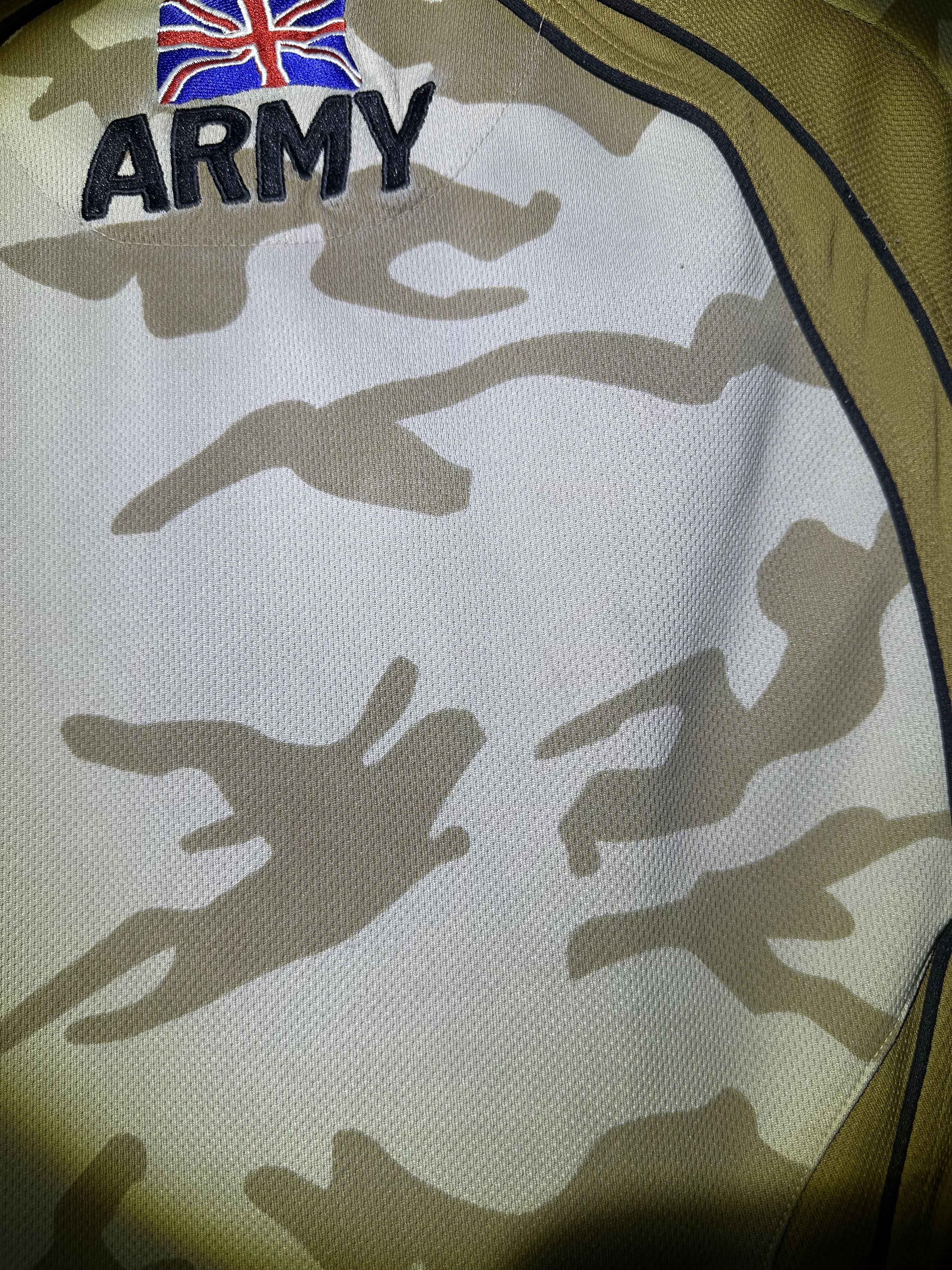 Vintage Kooga British Army Camouflage Short Sleeve Rugby Size US L / EU 52-54 / 3 - 8 Thumbnail
