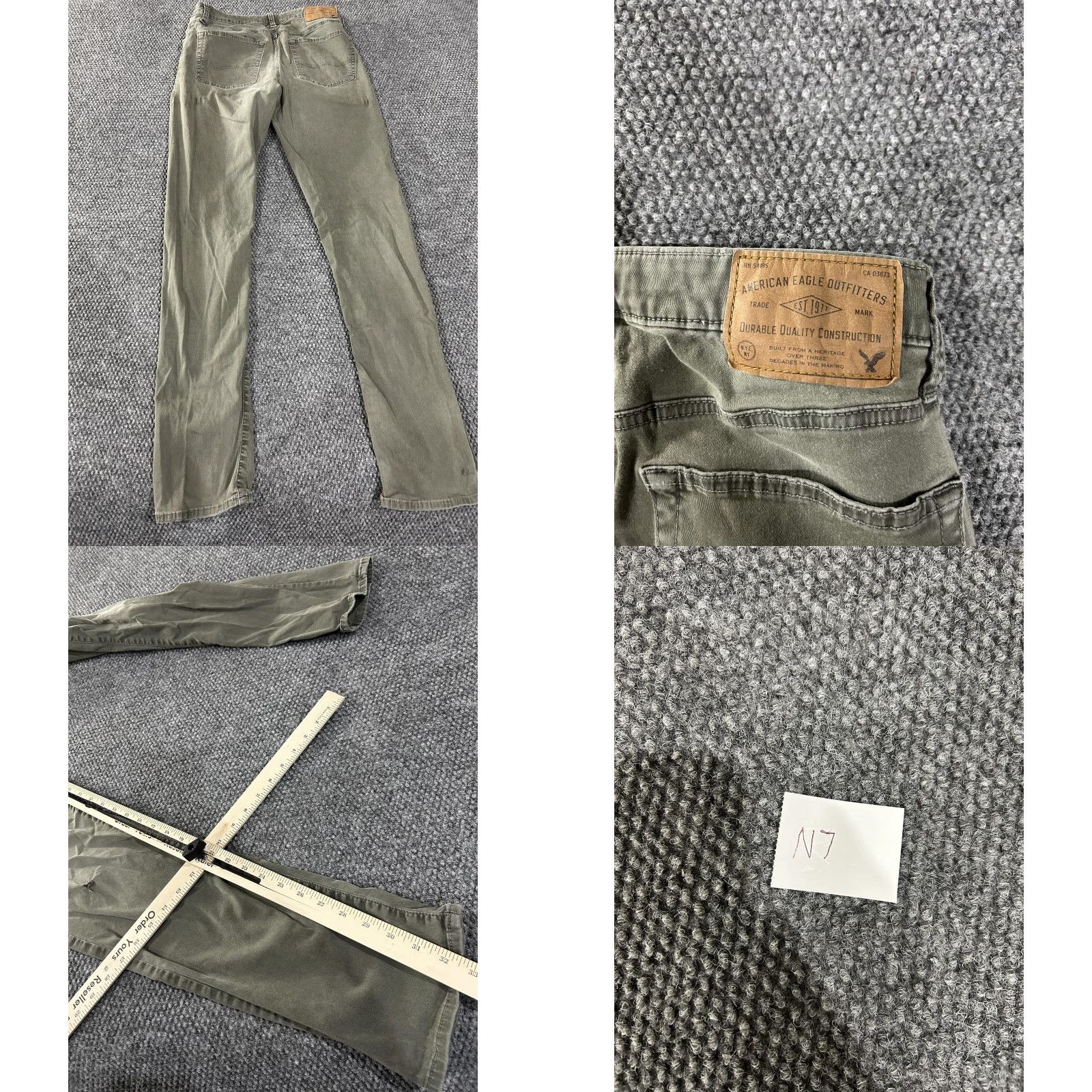 American Eagle Outfitters American Eagle Outfitters Jeans Slim Active Flex Mens 30x34 Green Denim Stretch Size US 30 / EU 46 - 8 Thumbnail