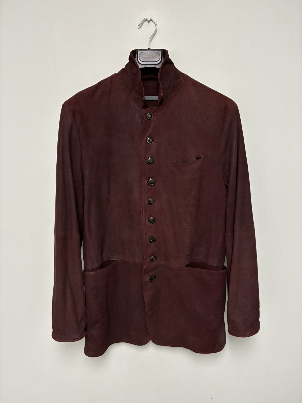 John Varvatos Woodward Multibutton Suede Jacket EU 50 USA 40 Size US M / EU 48-50 / 2 - 15 Thumbnail