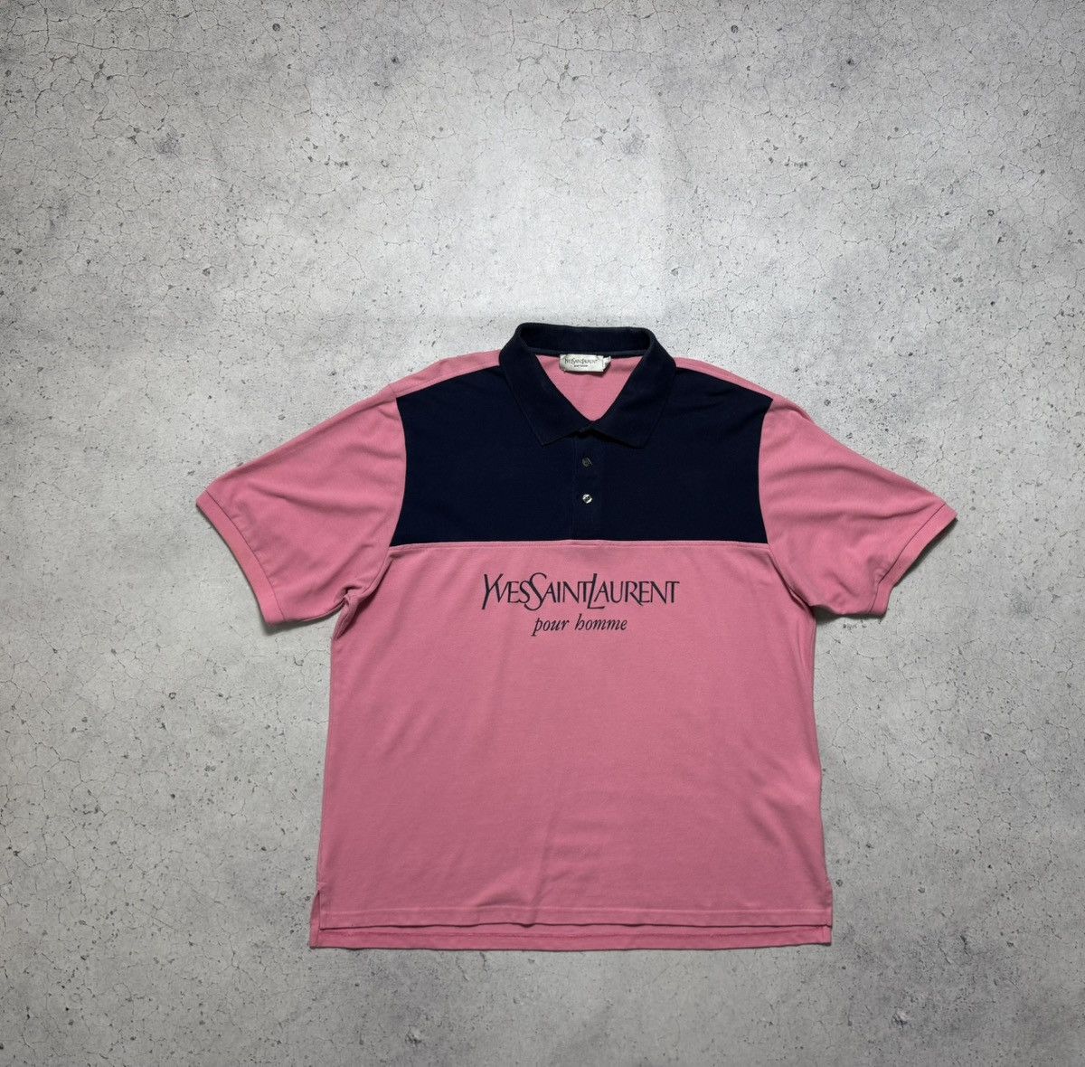 Yves Saint Laurent Yves Saint Laurent YSL Big Logo Vintage Polo Shirt Size XXL Size US XXL / EU 58 / 5 - 1 Thumbnail